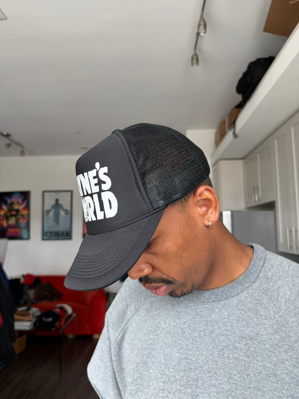 Wayne’s World Black Trucker Cap