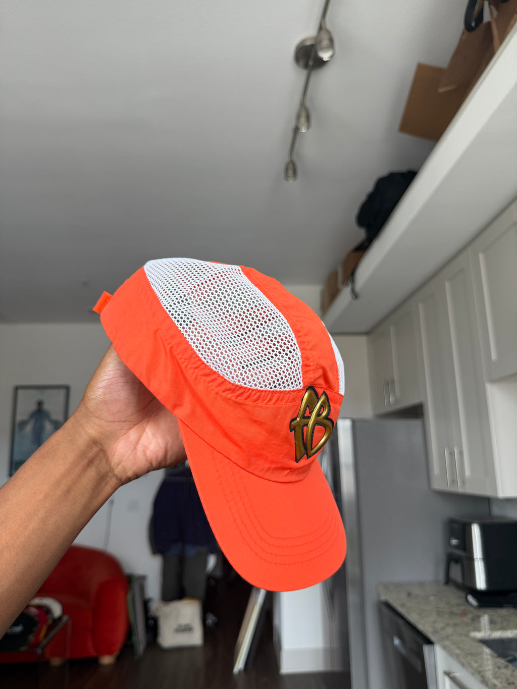 FUBU Orange & White Cap