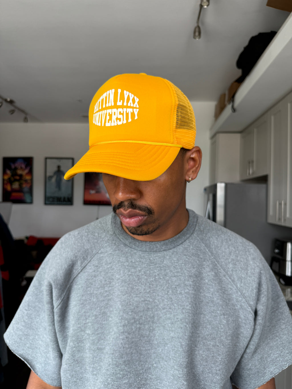 Hittin Lyxx University Yellow Trucker Cap