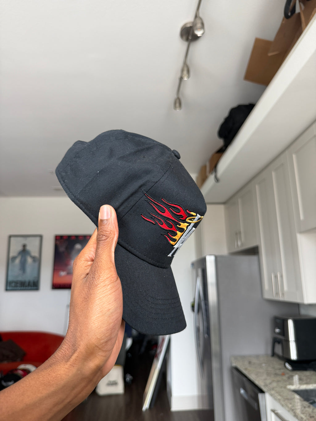 Black LA Flame Cap