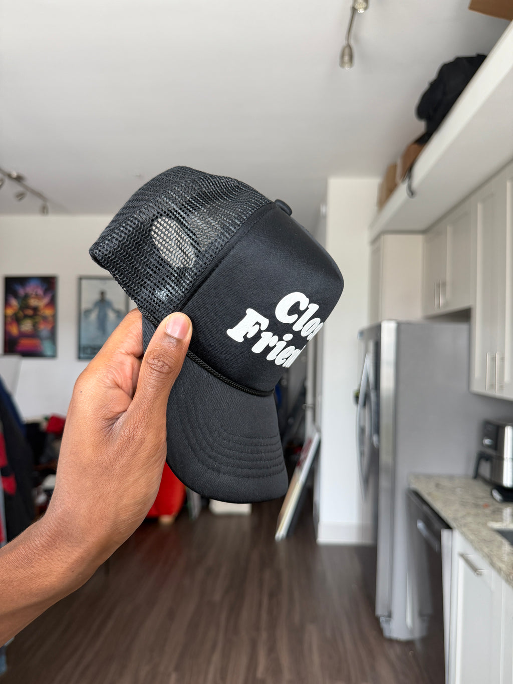 Close Friends Black Trucker Cap