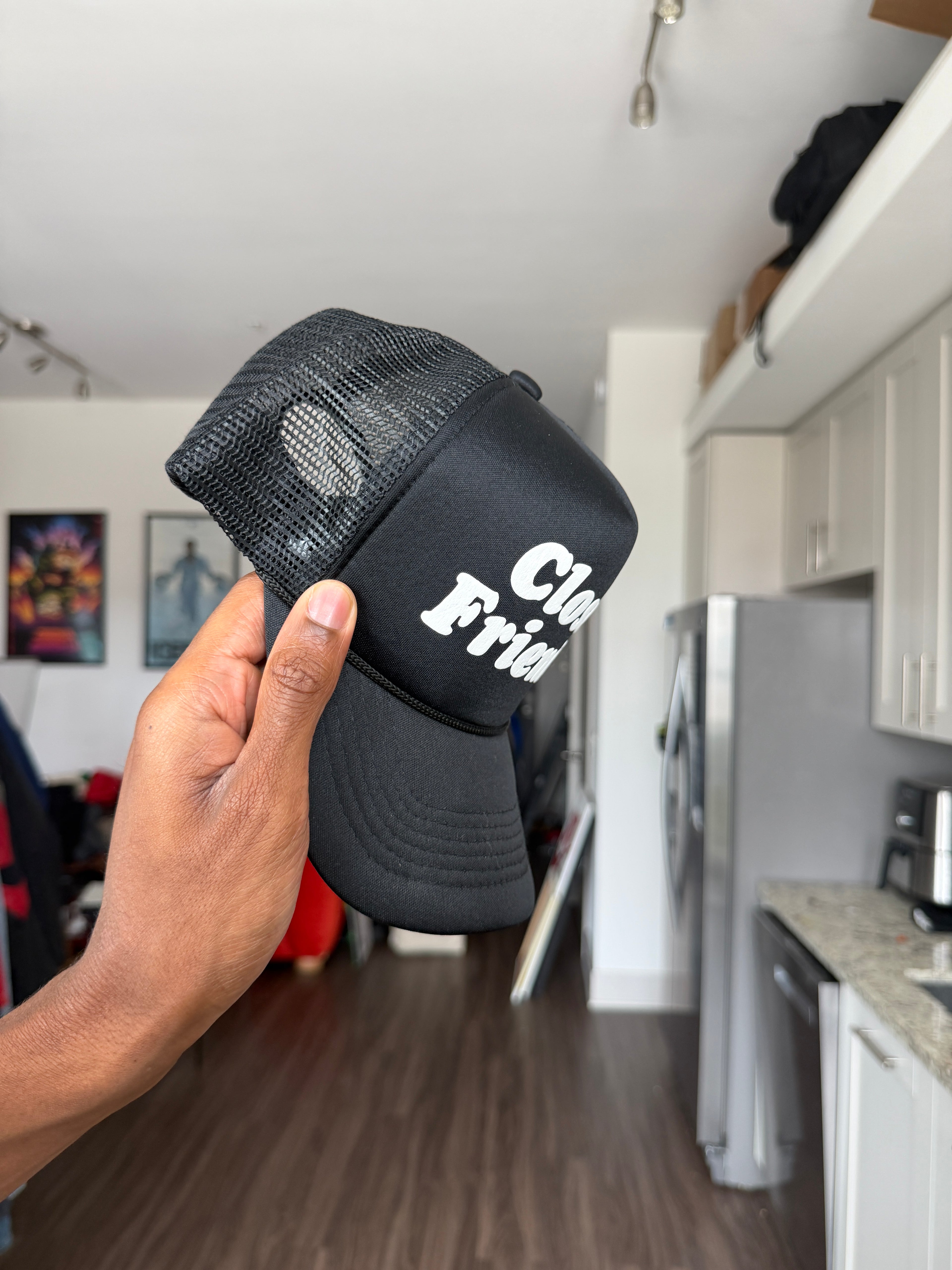 Close Friends Black Trucker Cap