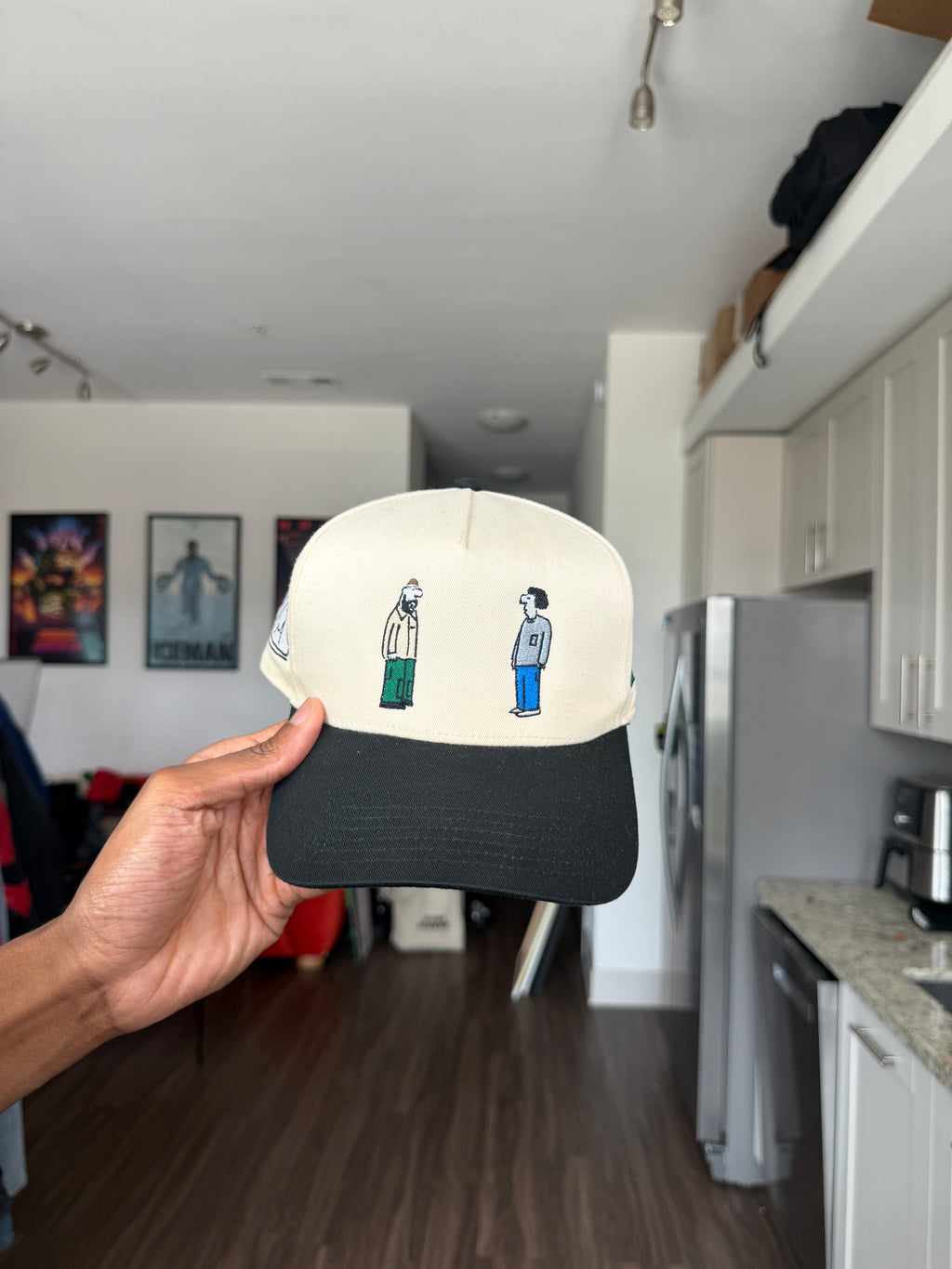 OMA Cream & Black Trucker Cap