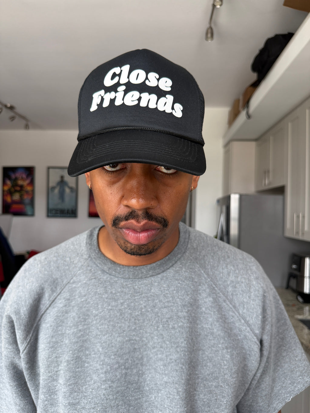 Close Friends Black Trucker Cap