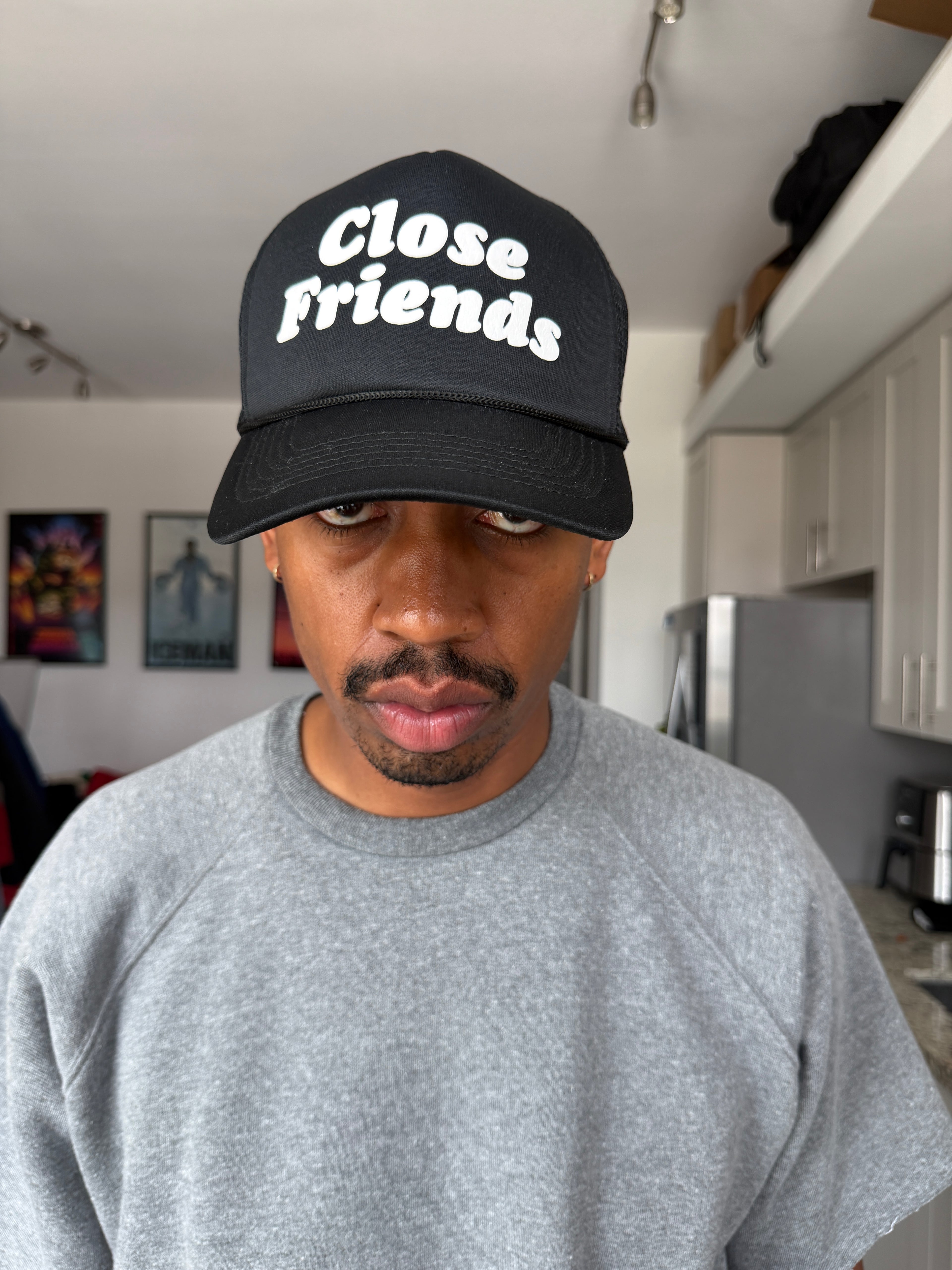 Close Friends Black Trucker Cap
