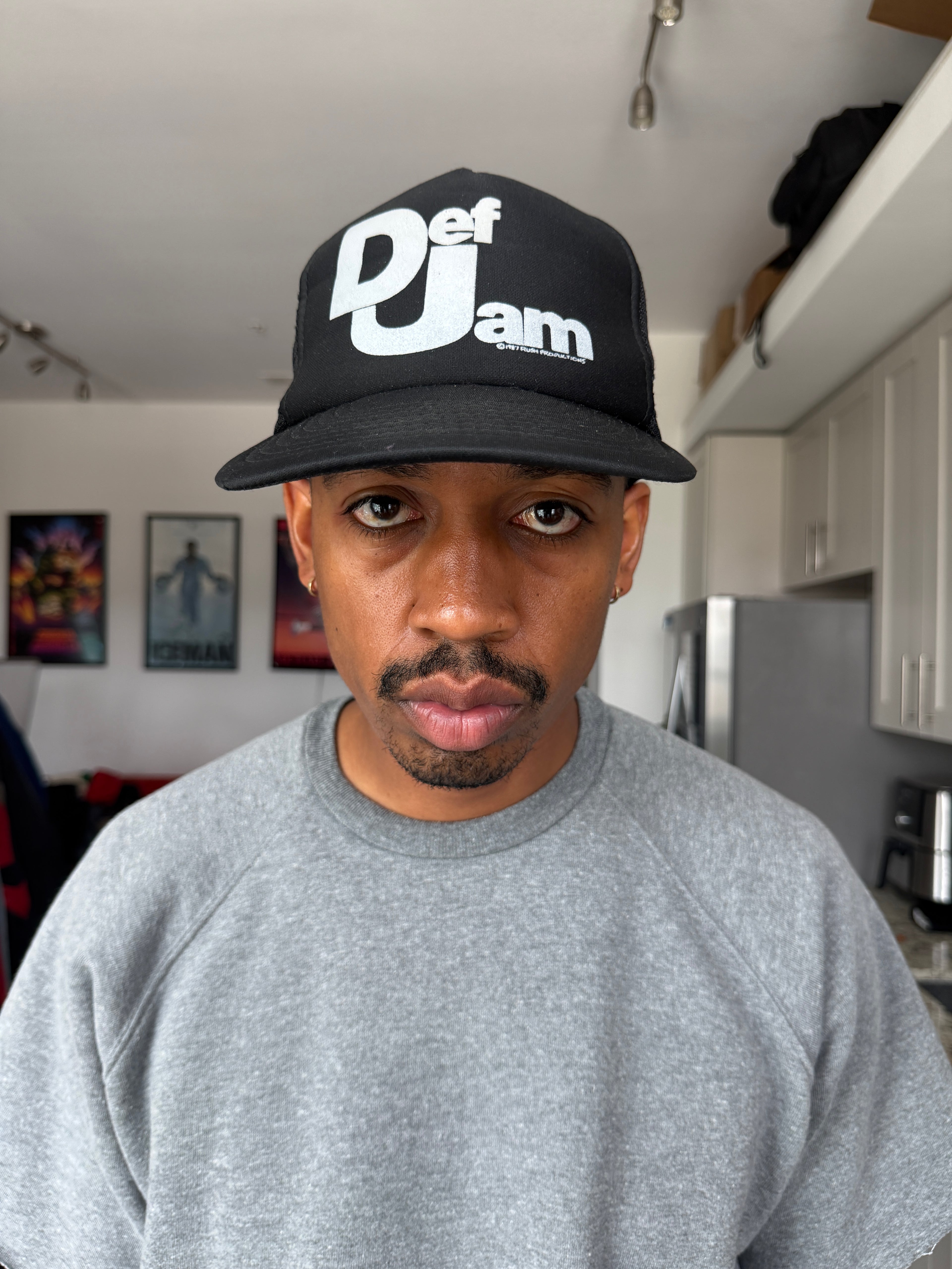 Vintage Def Jam Records Black Trucker Cap