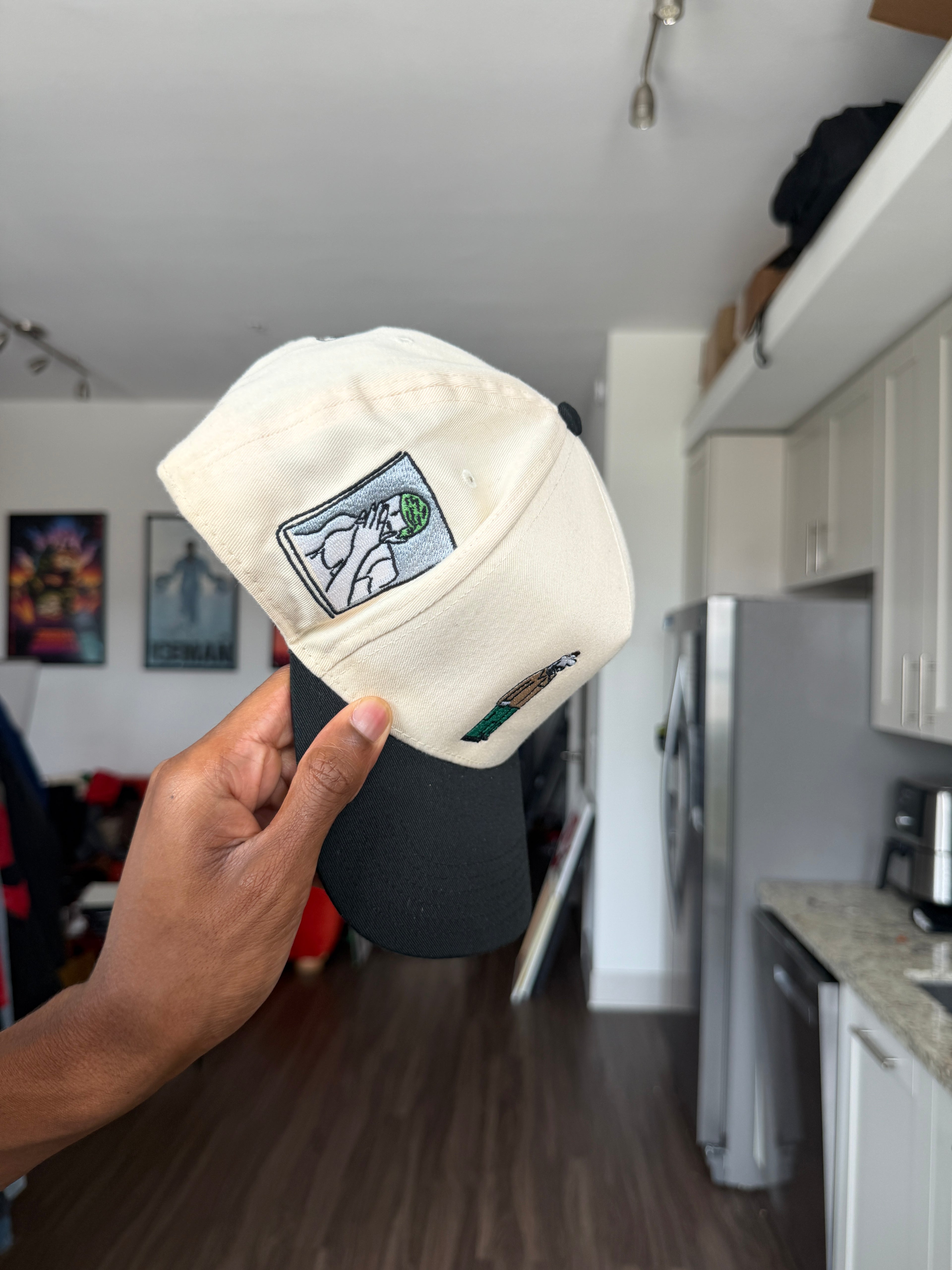 OMA Cream & Black Trucker Cap