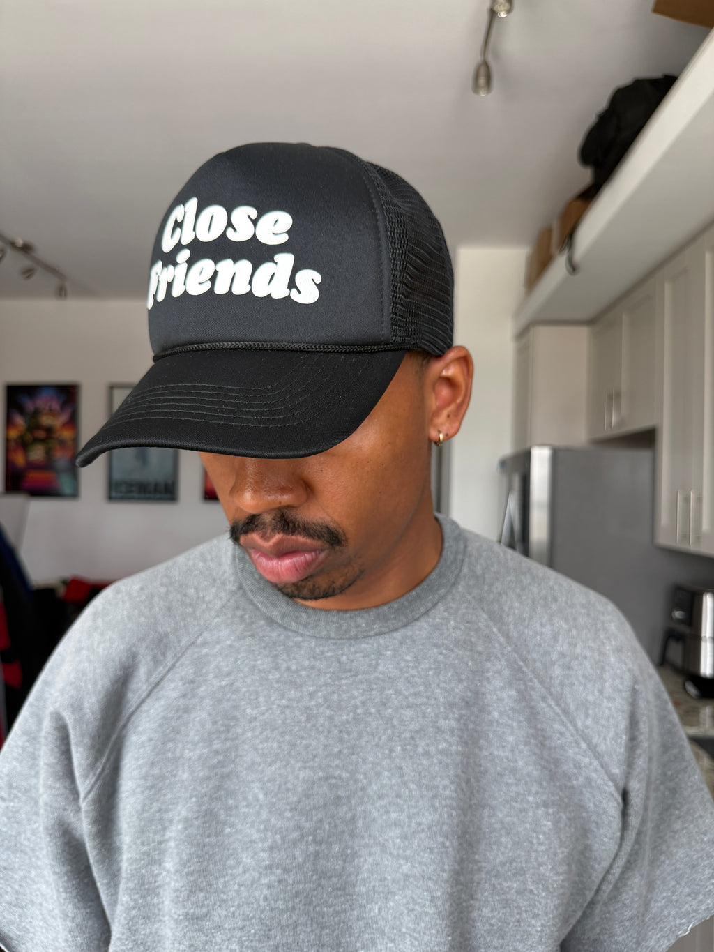 Close Friends Black Trucker Cap