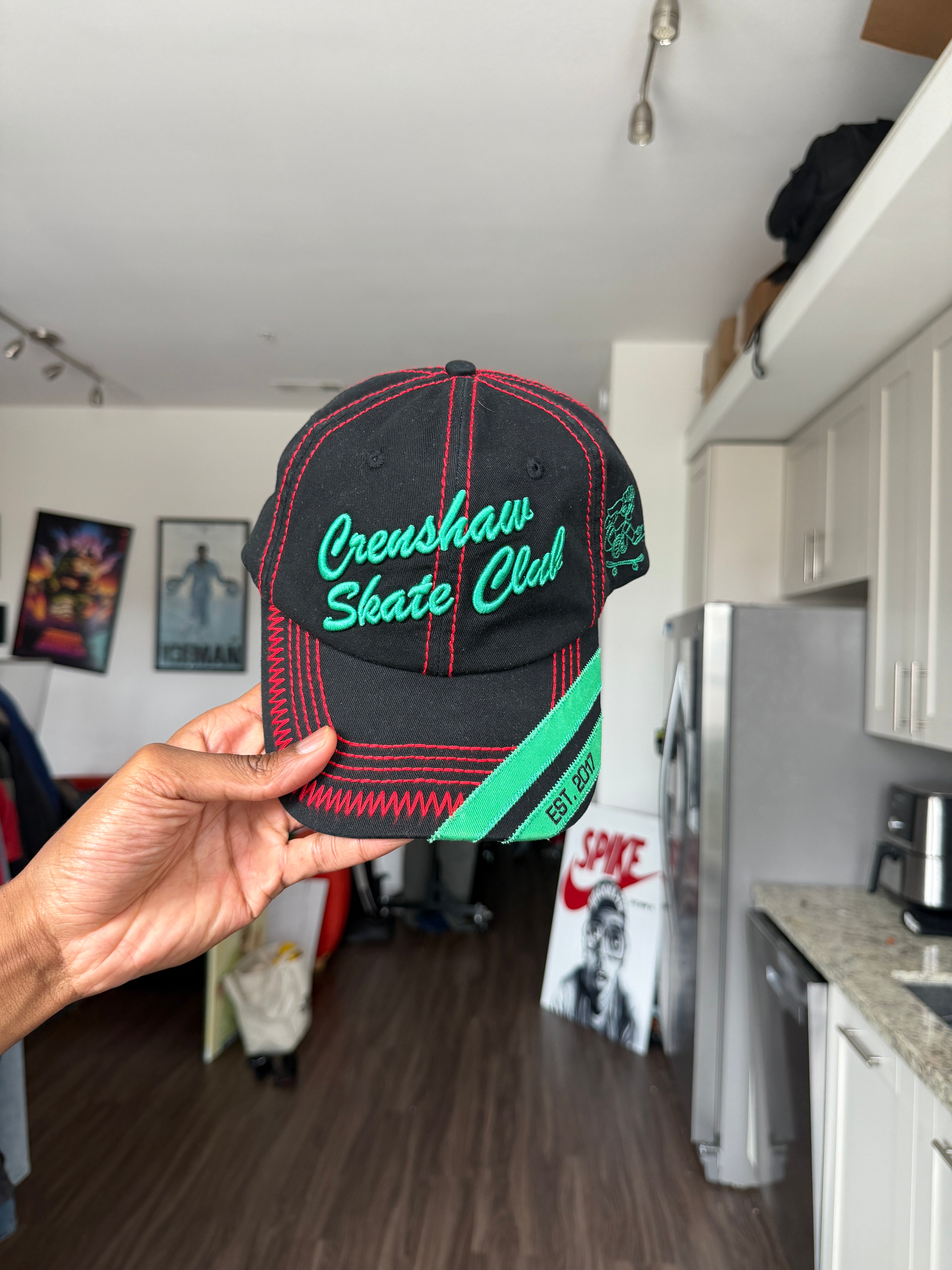 Crenshaw Skate Club Black Cap