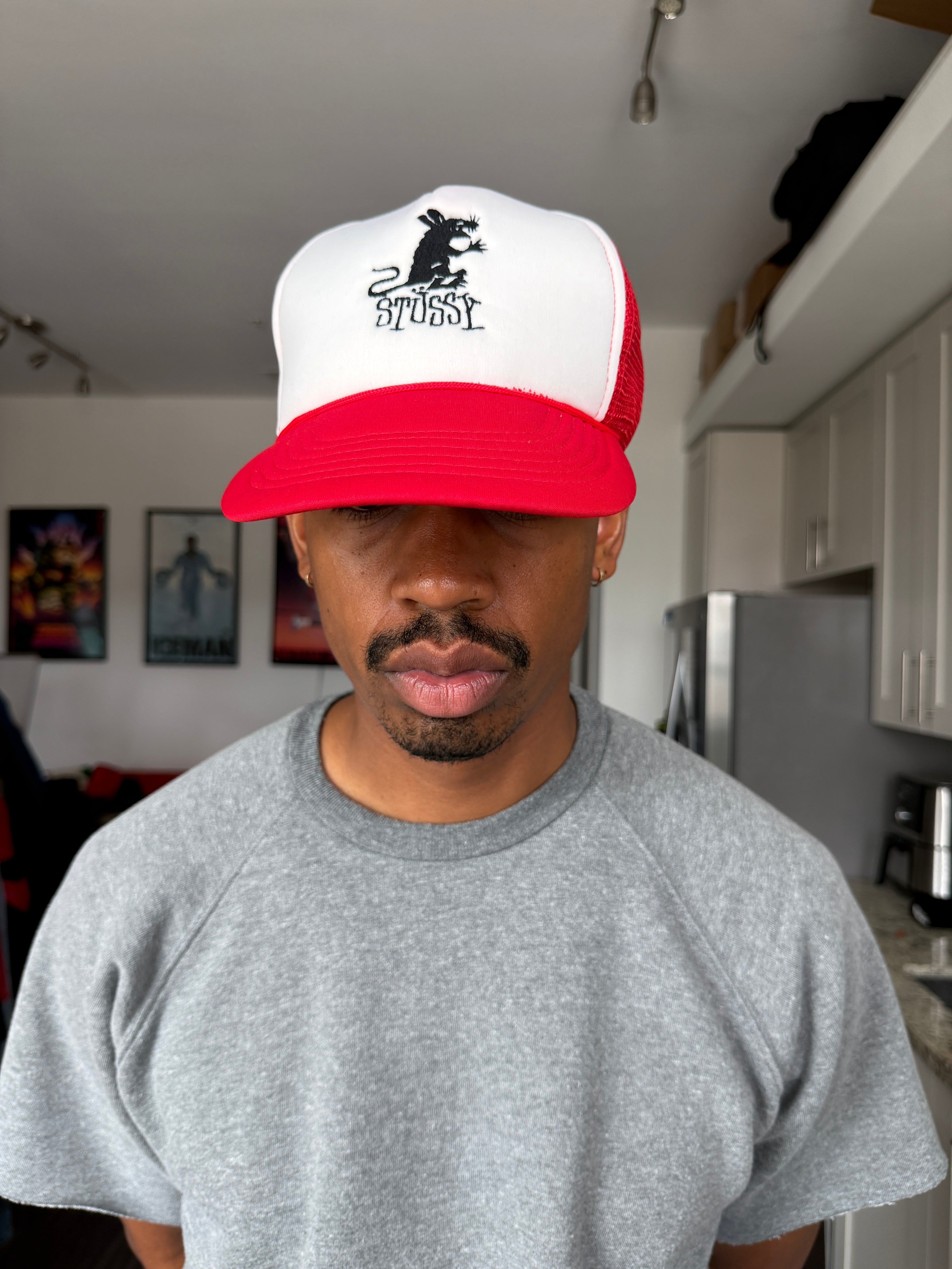 Stüssy Red & White Trucker Cap