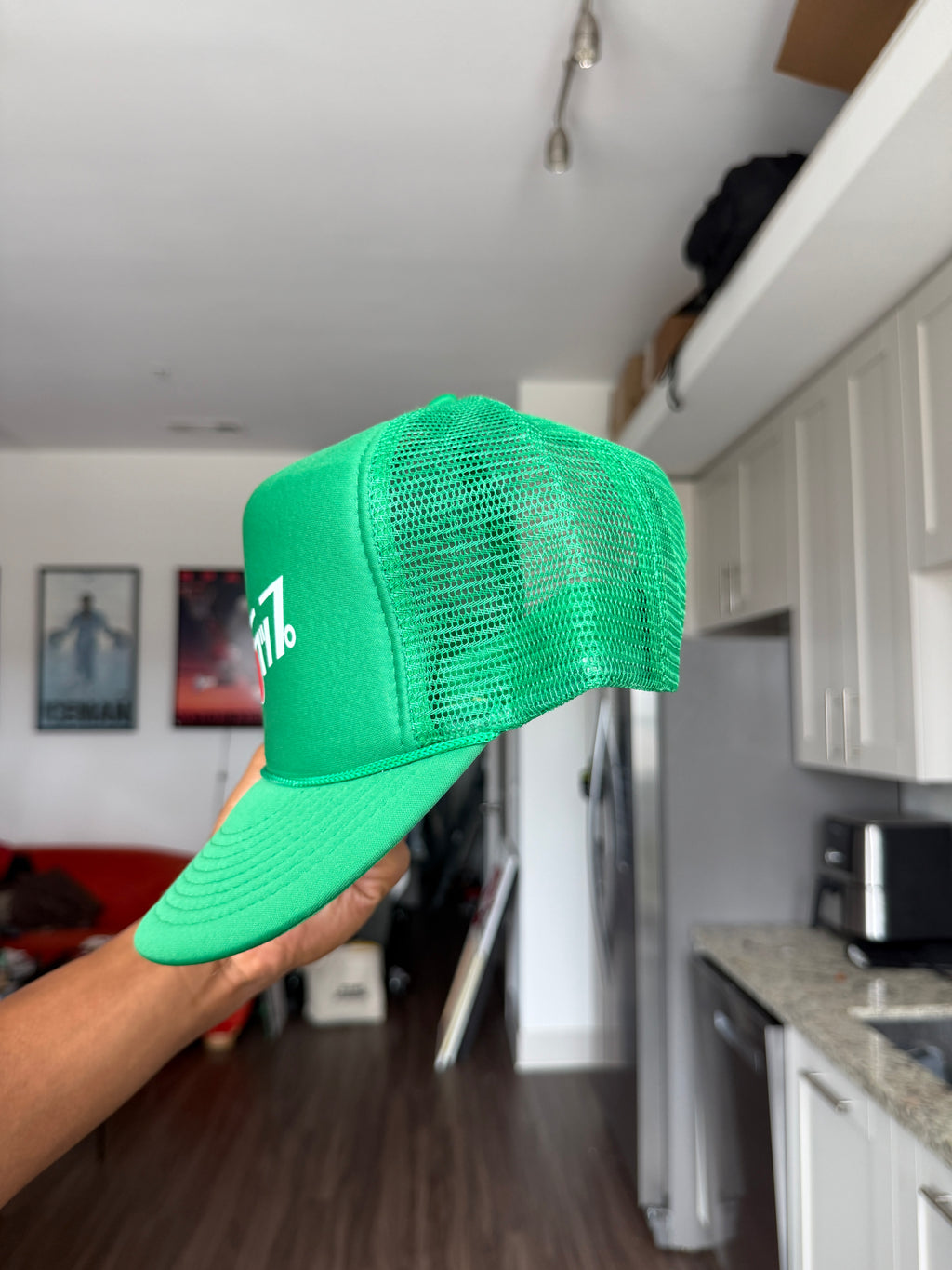 Japanese 7UP Green Trucker Hat