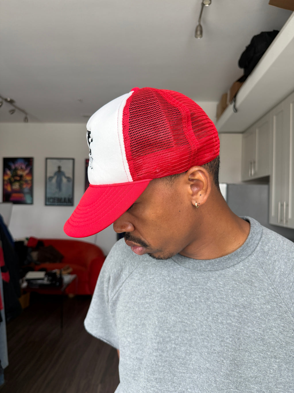 Stüssy Red & White Trucker Cap