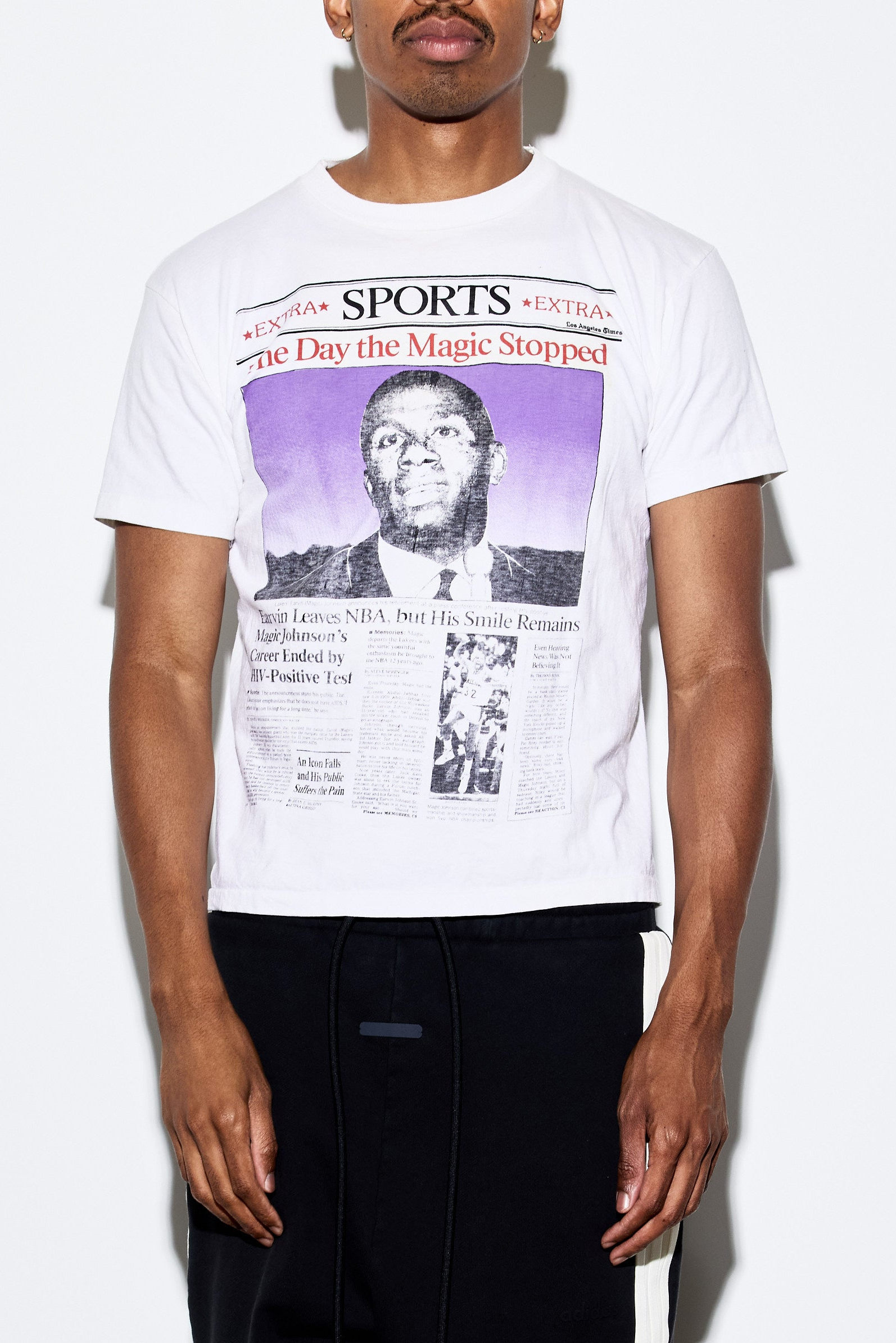 Vintage “Pray for Magic Johnson” Rap T-Shirt – S
