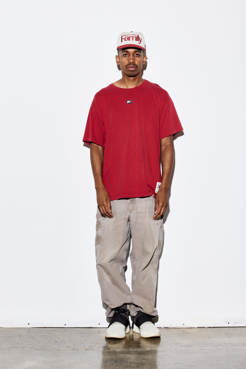 Extended Family Red Two-Panel Snapback