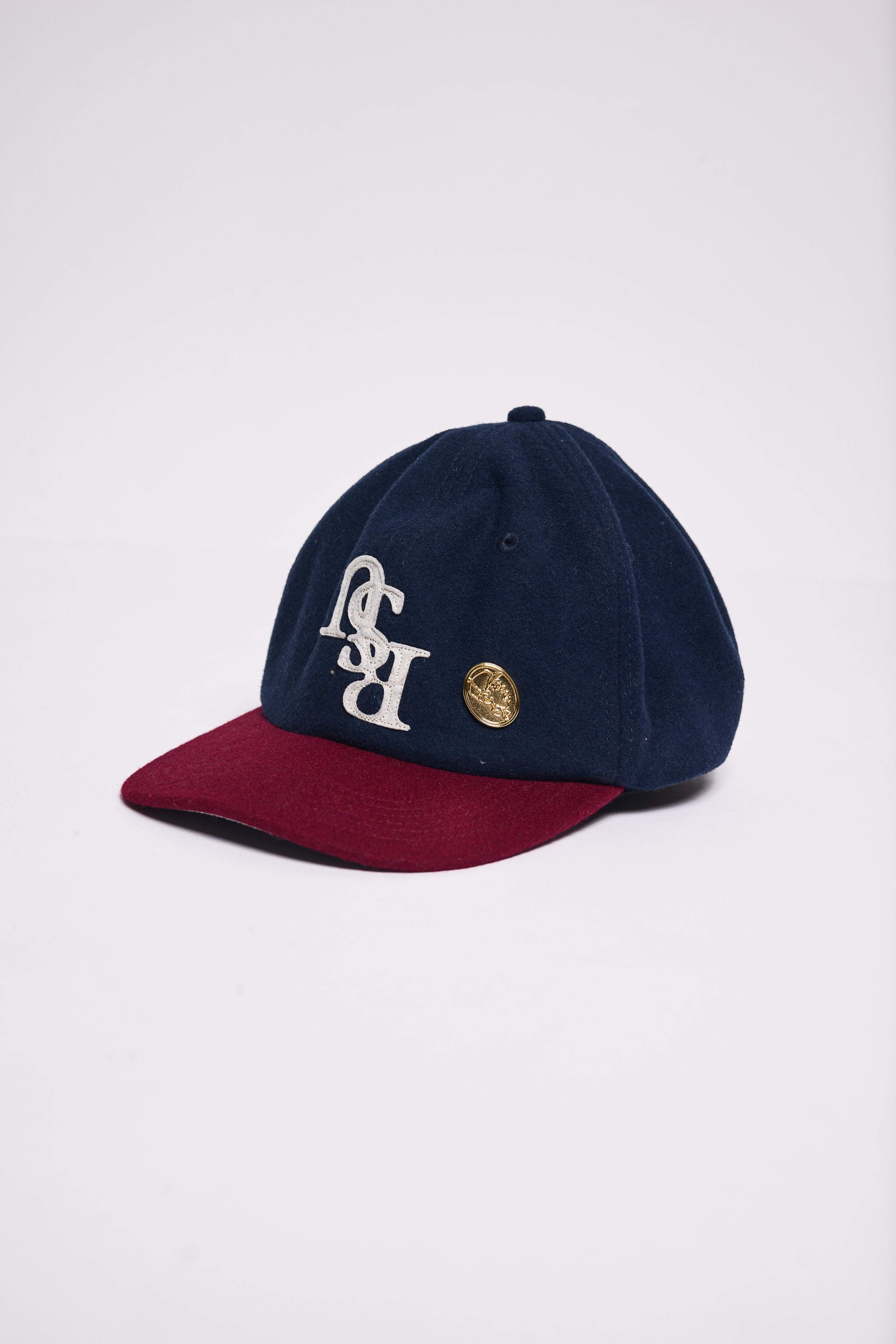 Two-tone Navy and Maroon hat
