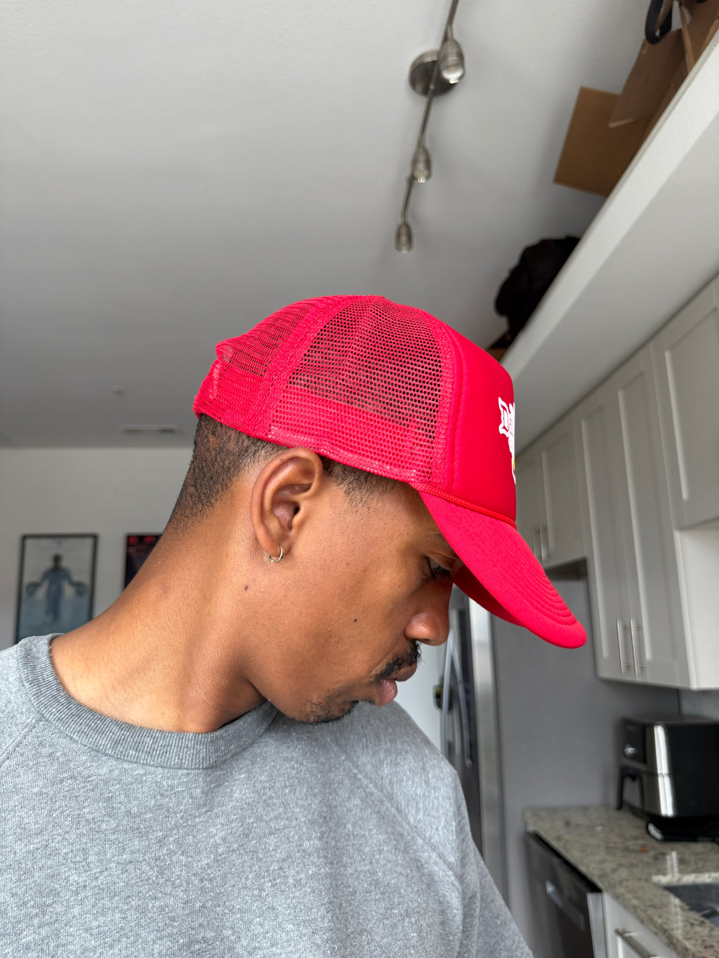 David & Goliath Red Trucker Cap