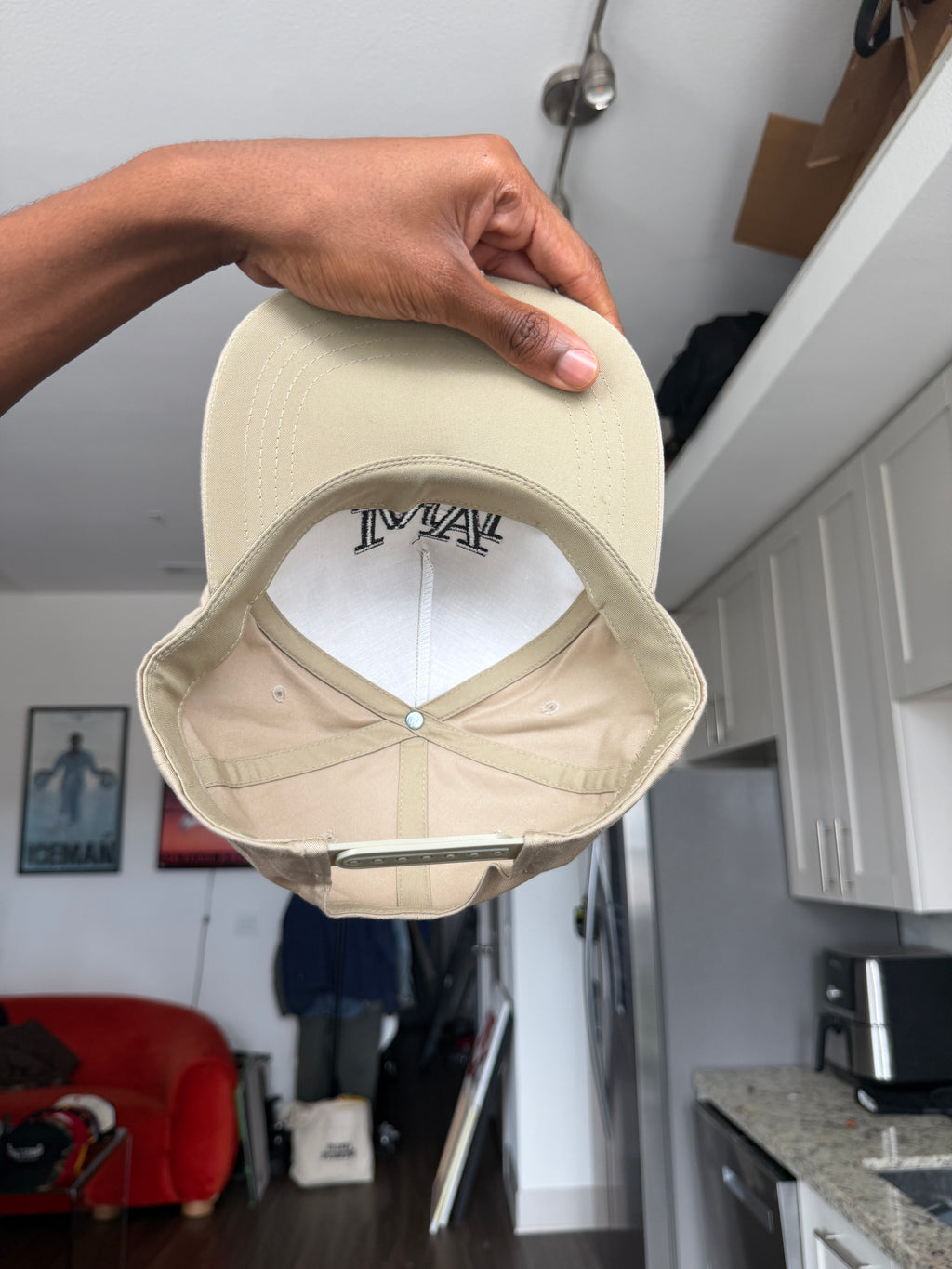 LA Dodgers Double Logo Cream & Tan Baseball Cap
