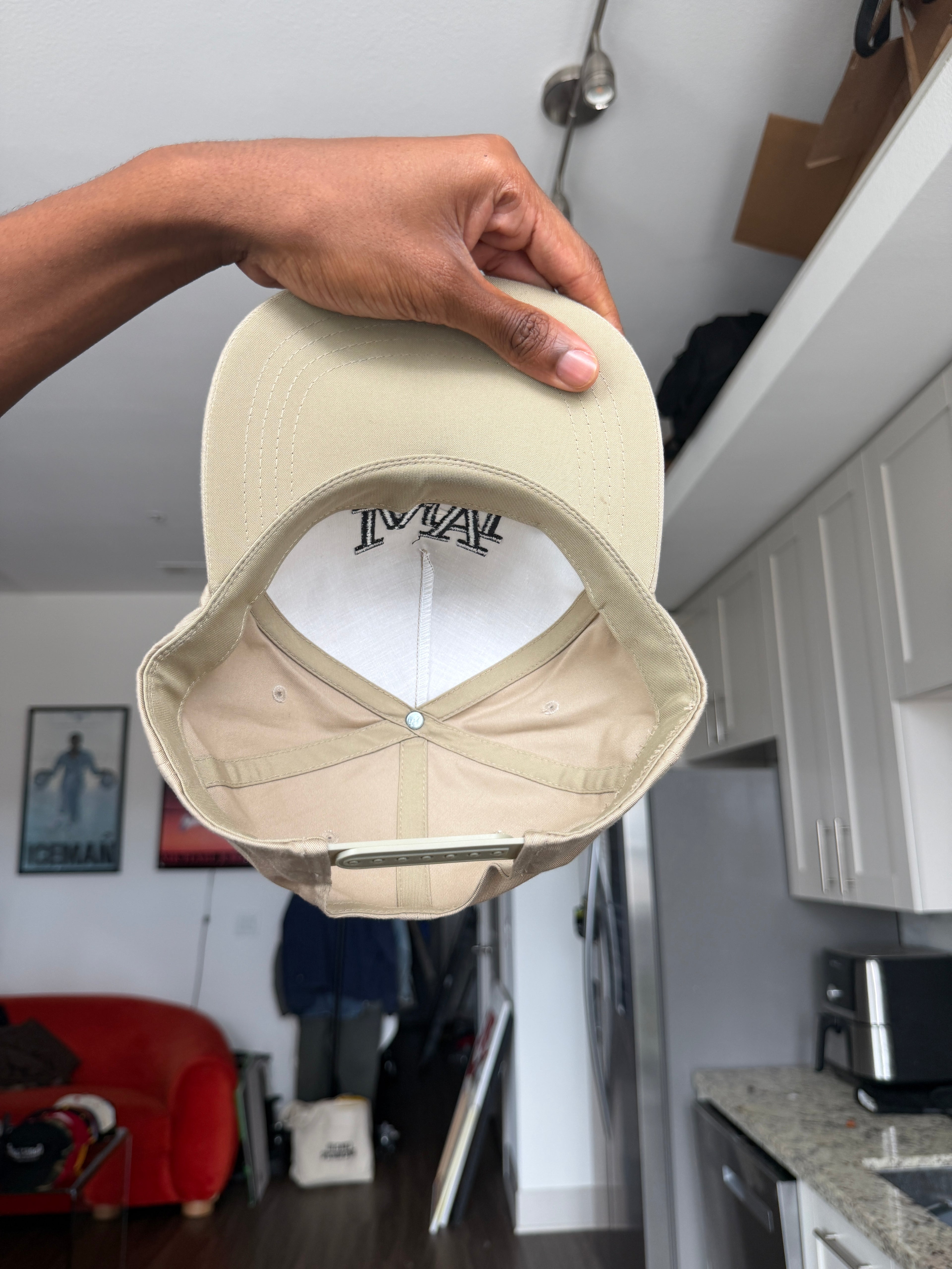 LA Dodgers Double Logo Cream & Tan Baseball Cap