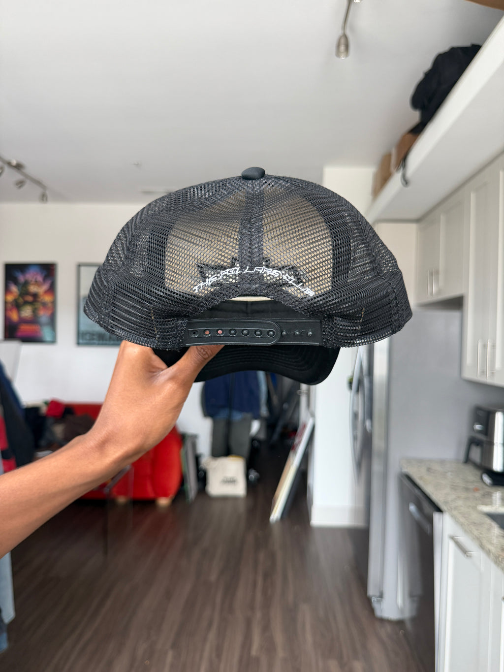 ALLHAIL Black Trucker Cap