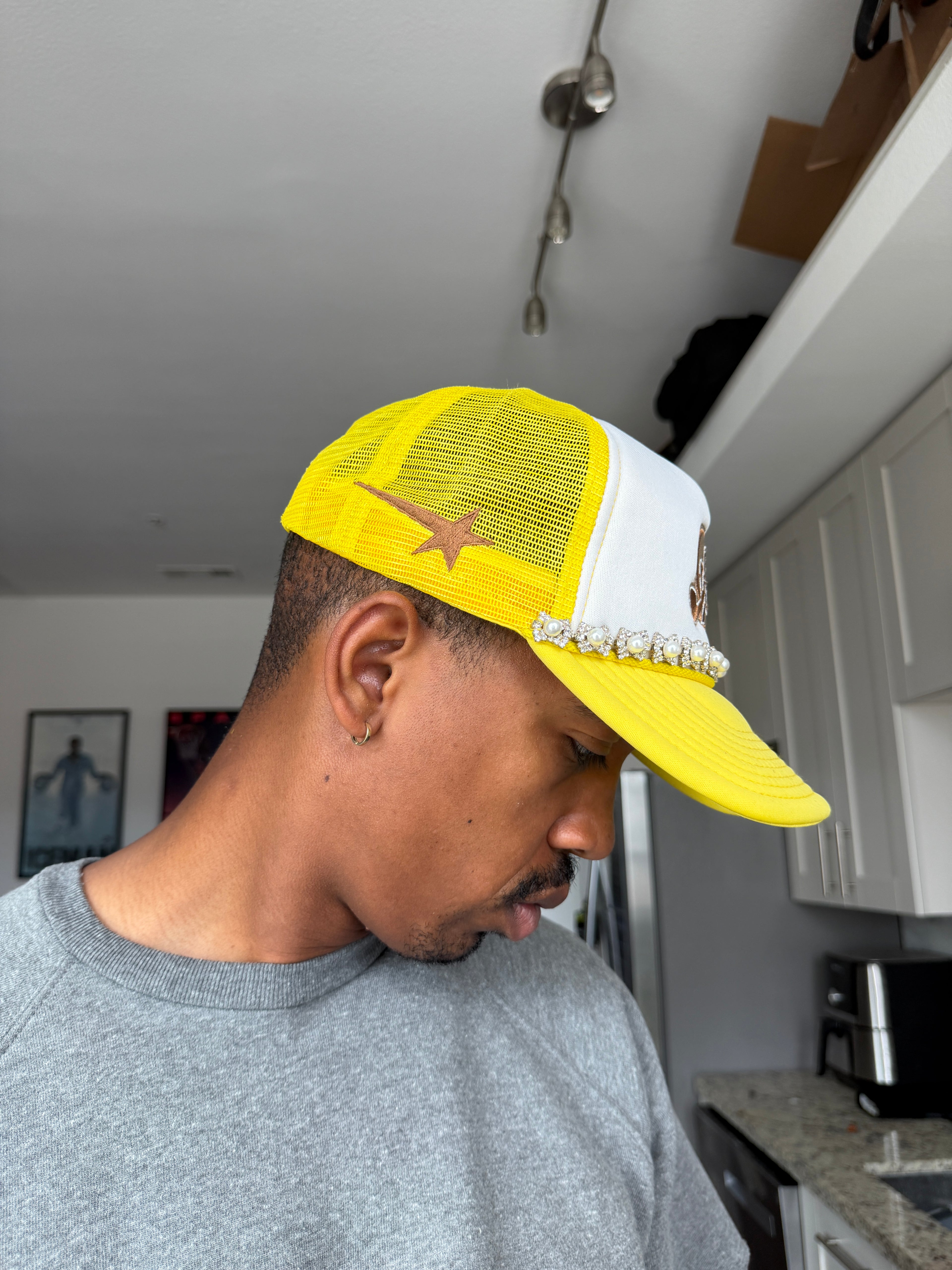 Adastral Yellow & White Trucker Cap