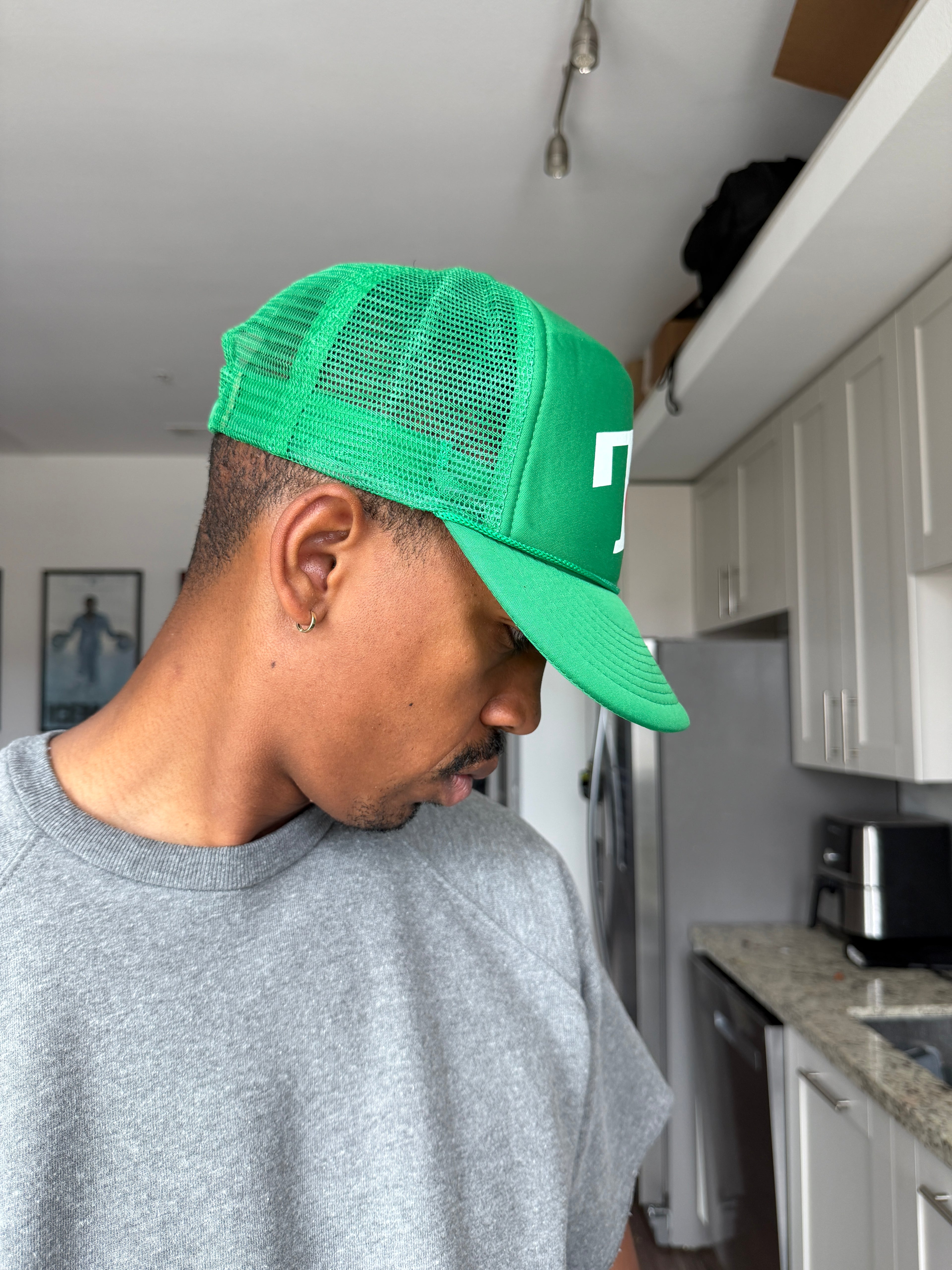 Japanese 7UP Green Trucker Hat