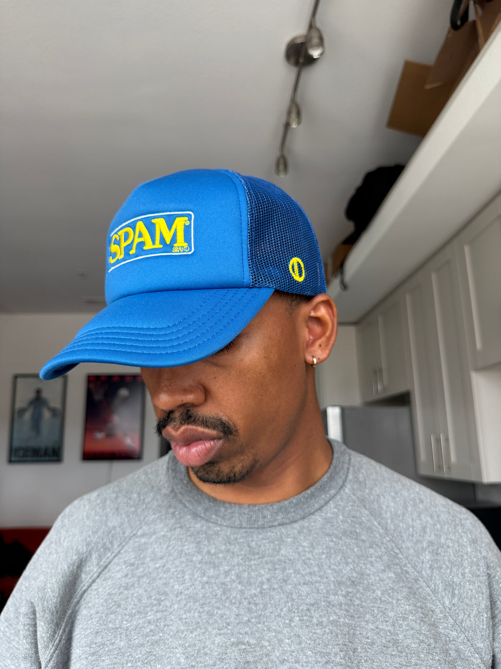 Vintage SPAM Blue & Yellow Trucker Cap