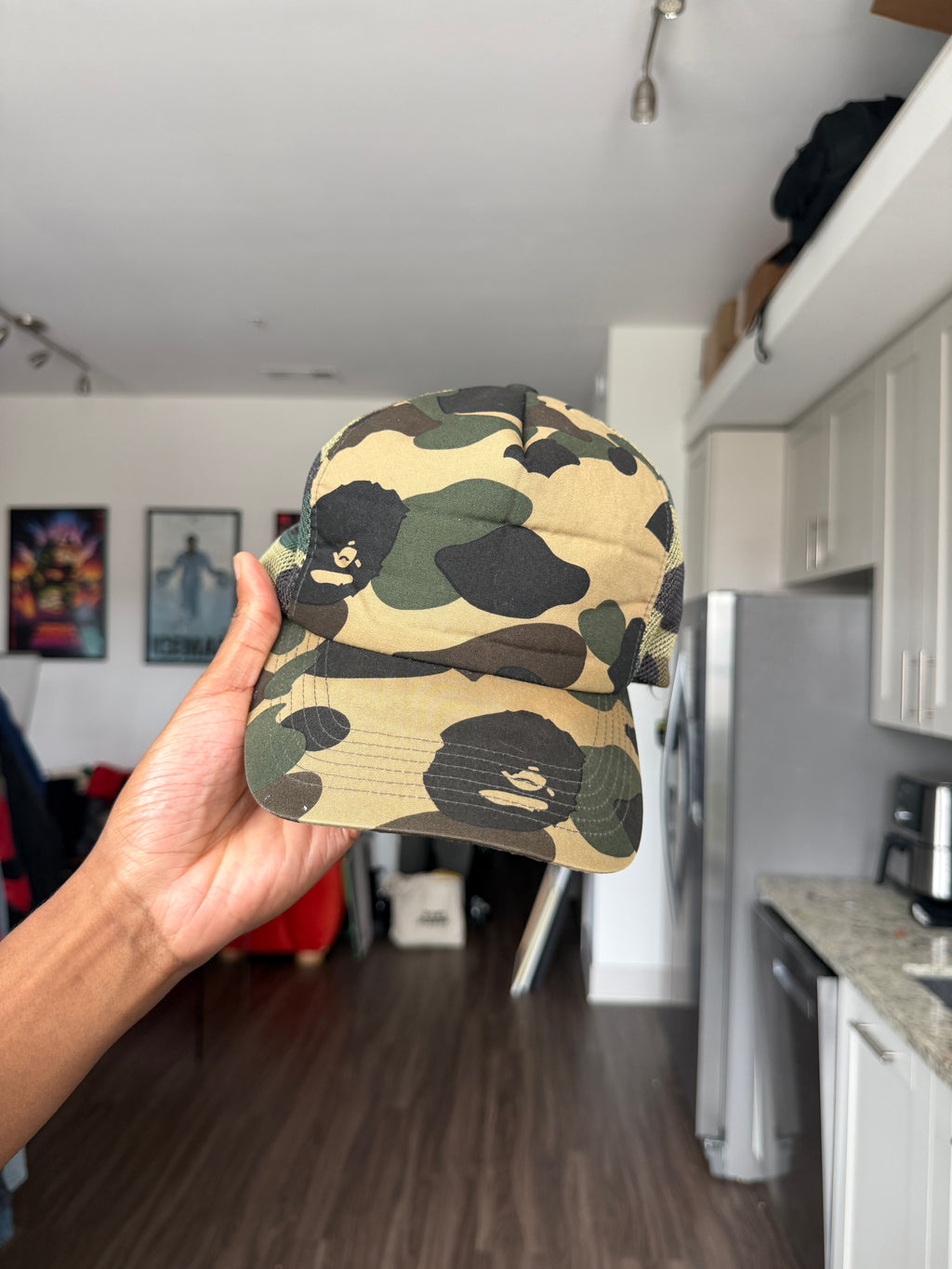 Vintage BAPE Camo Trucker Hat