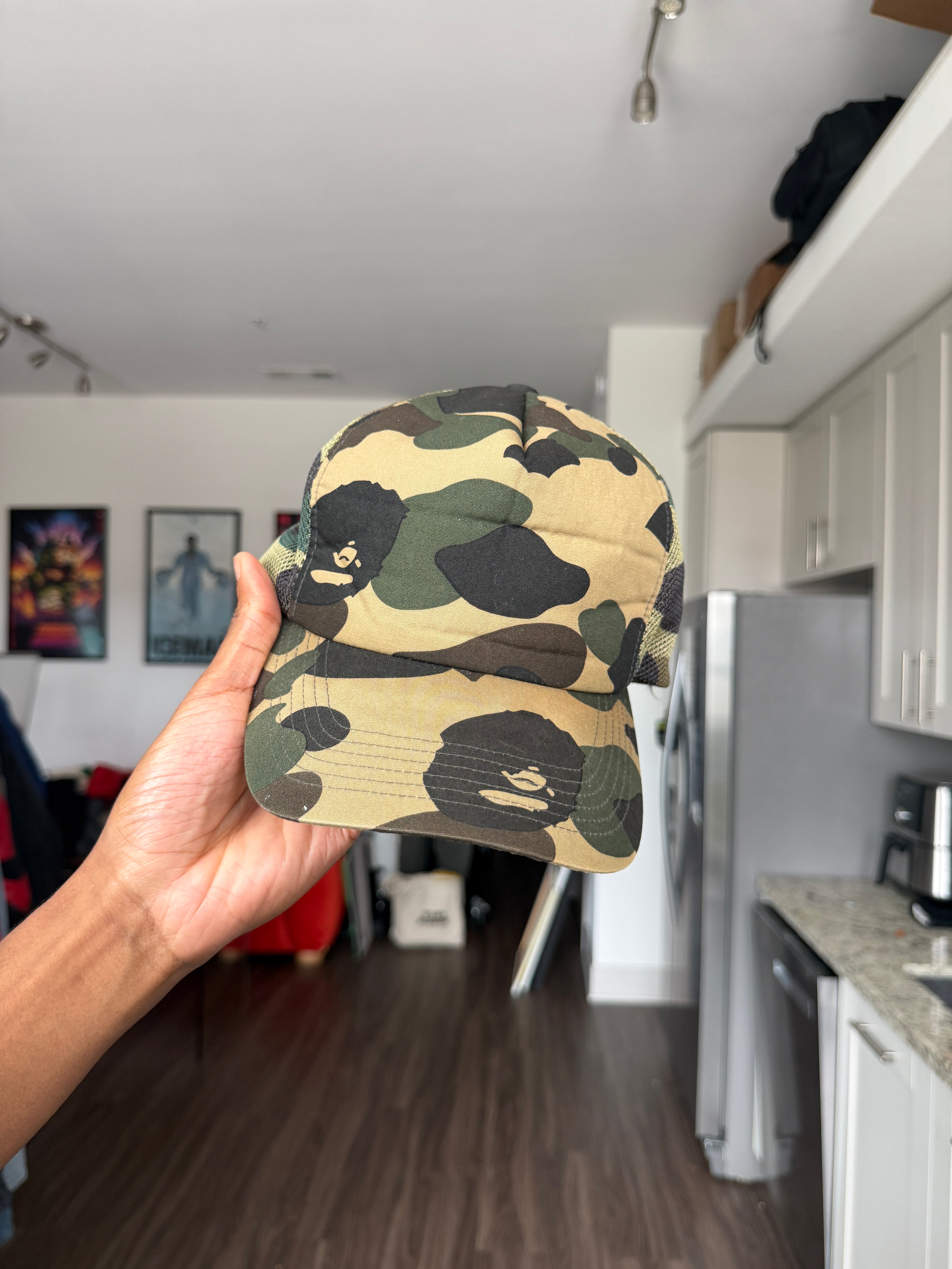 Vintage BAPE Camo Trucker Hat