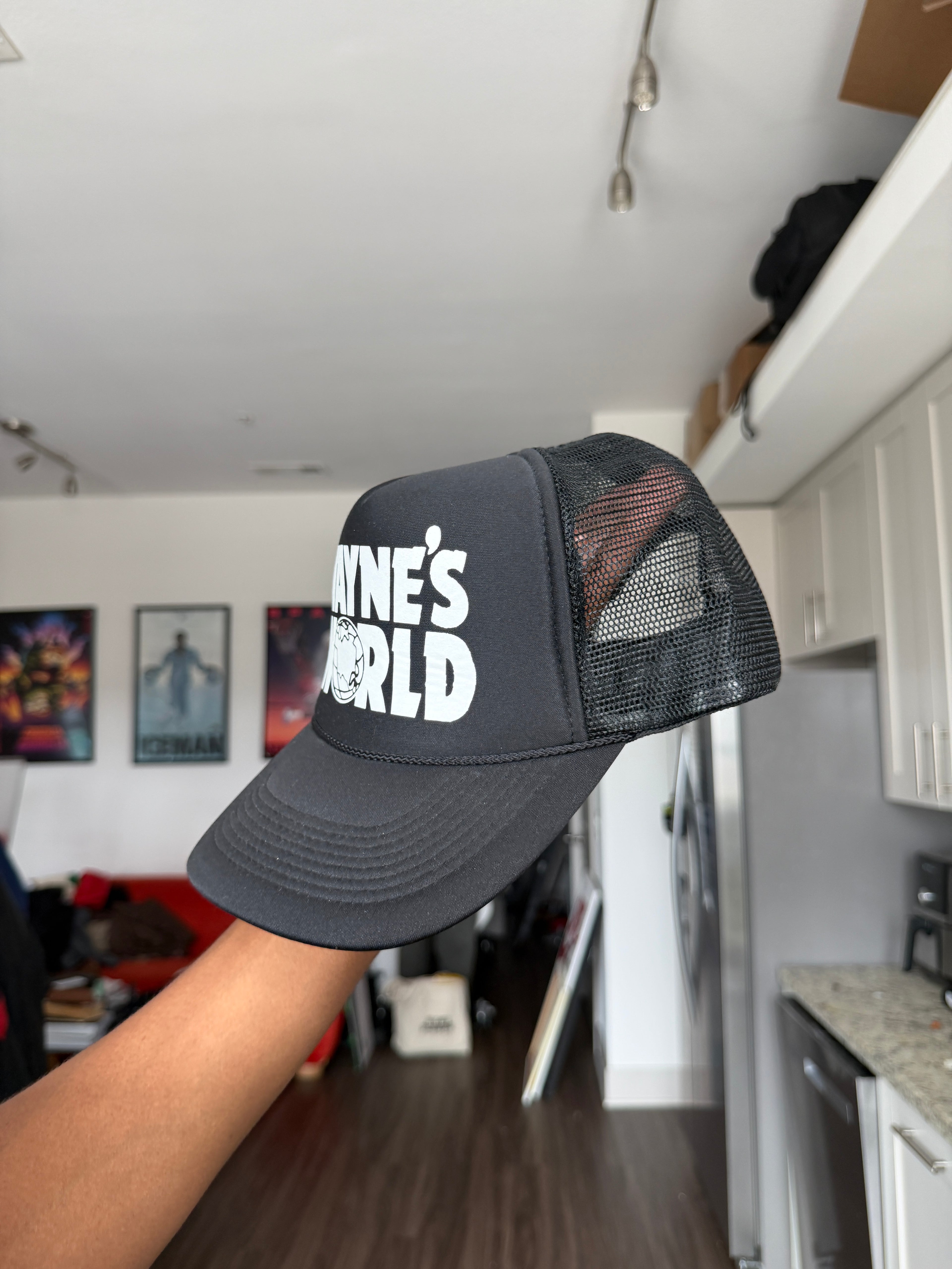 Wayne’s World Black Trucker Cap