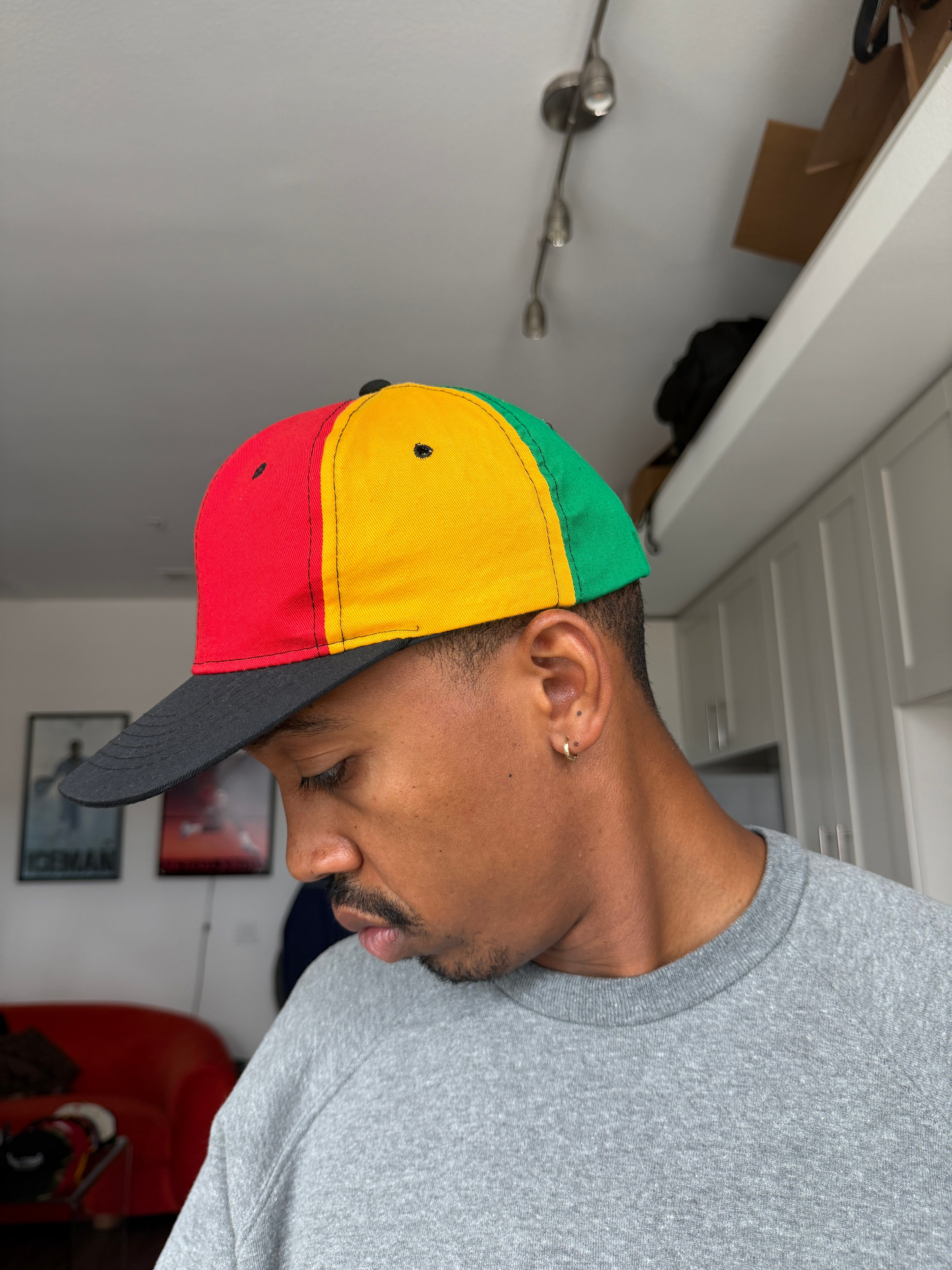 Rasta Red, Green & Yellow Snapback Cap