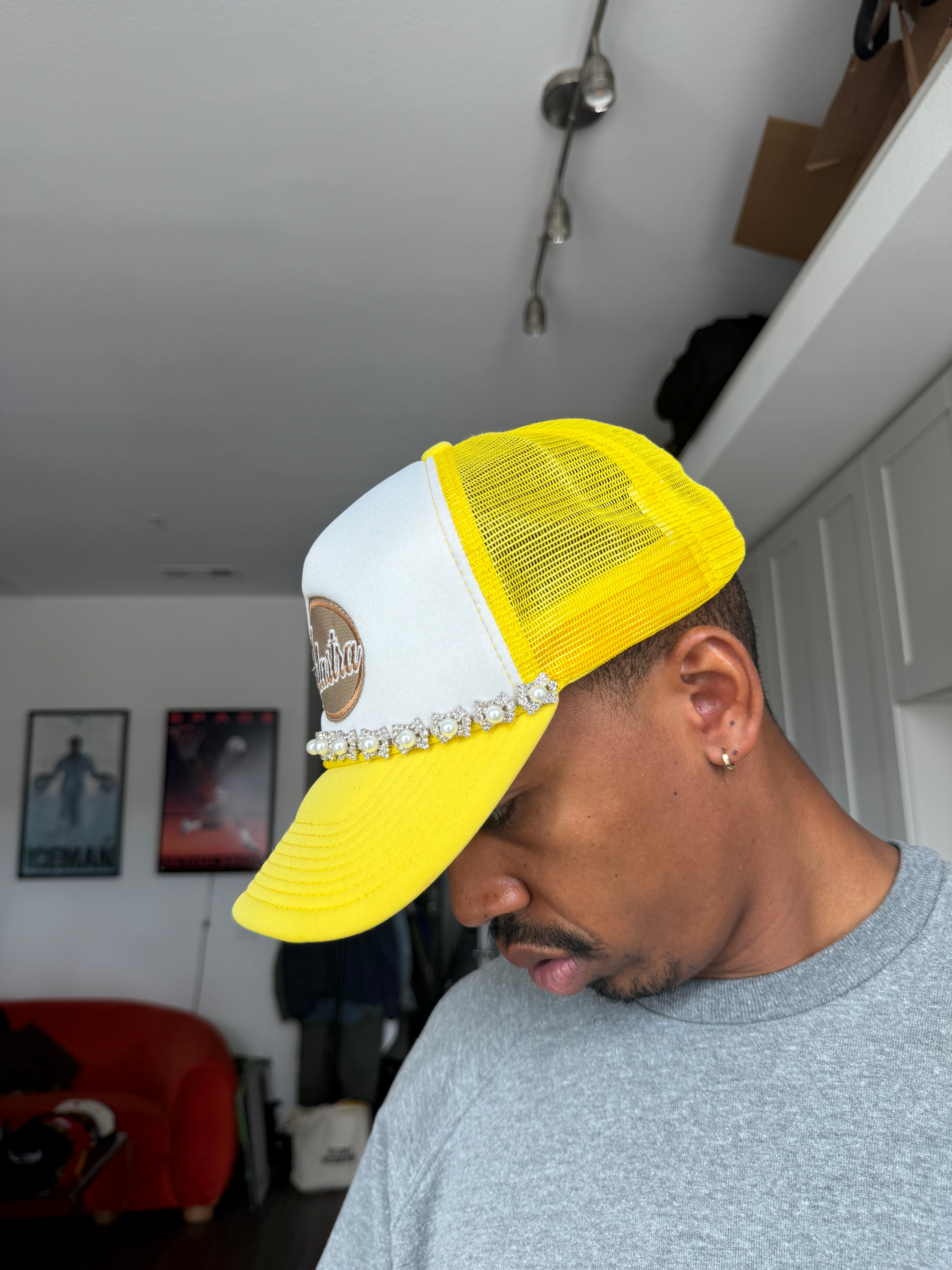 Adastral Yellow & White Trucker Cap