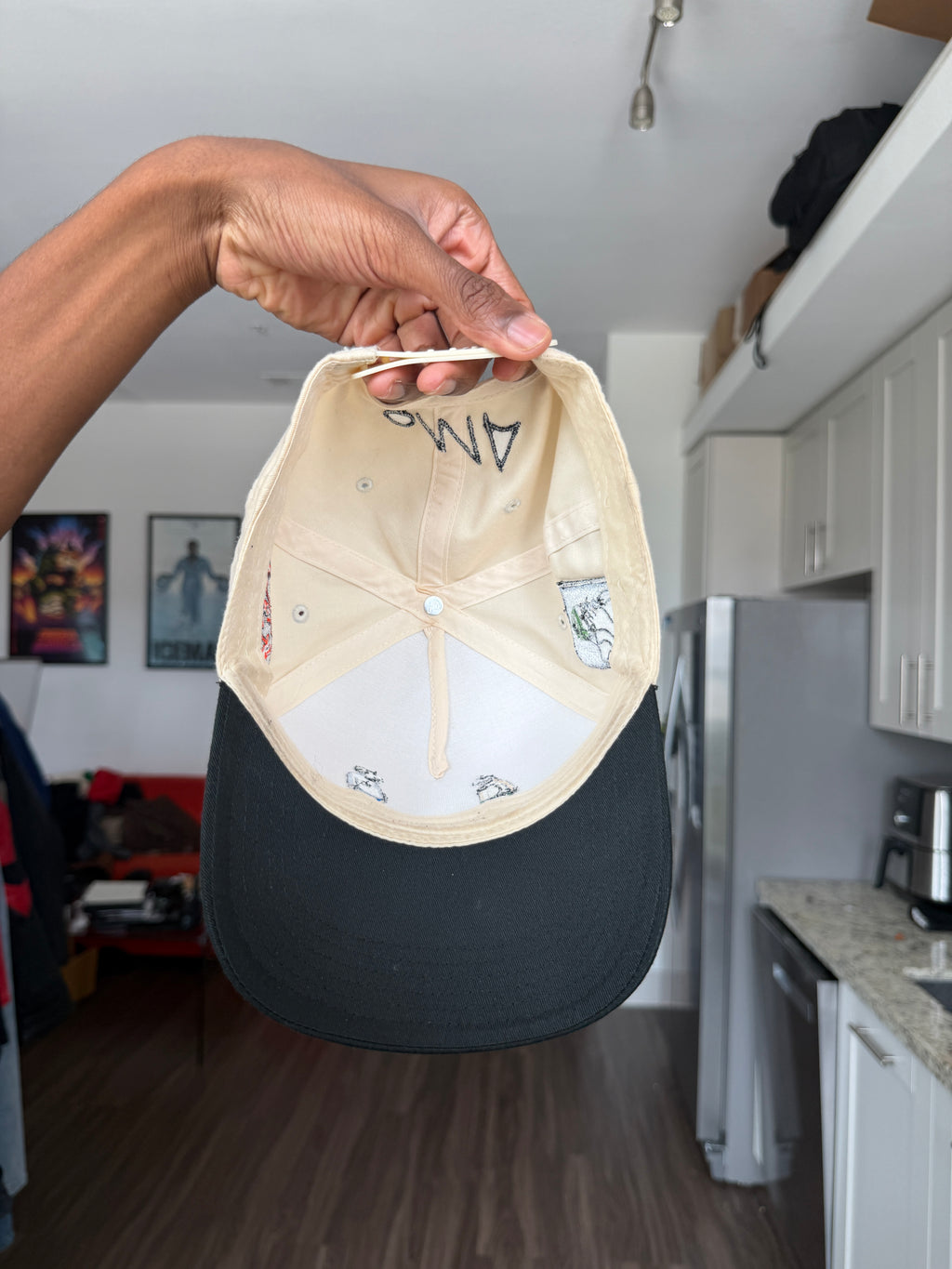 OMA Cream & Black Trucker Cap