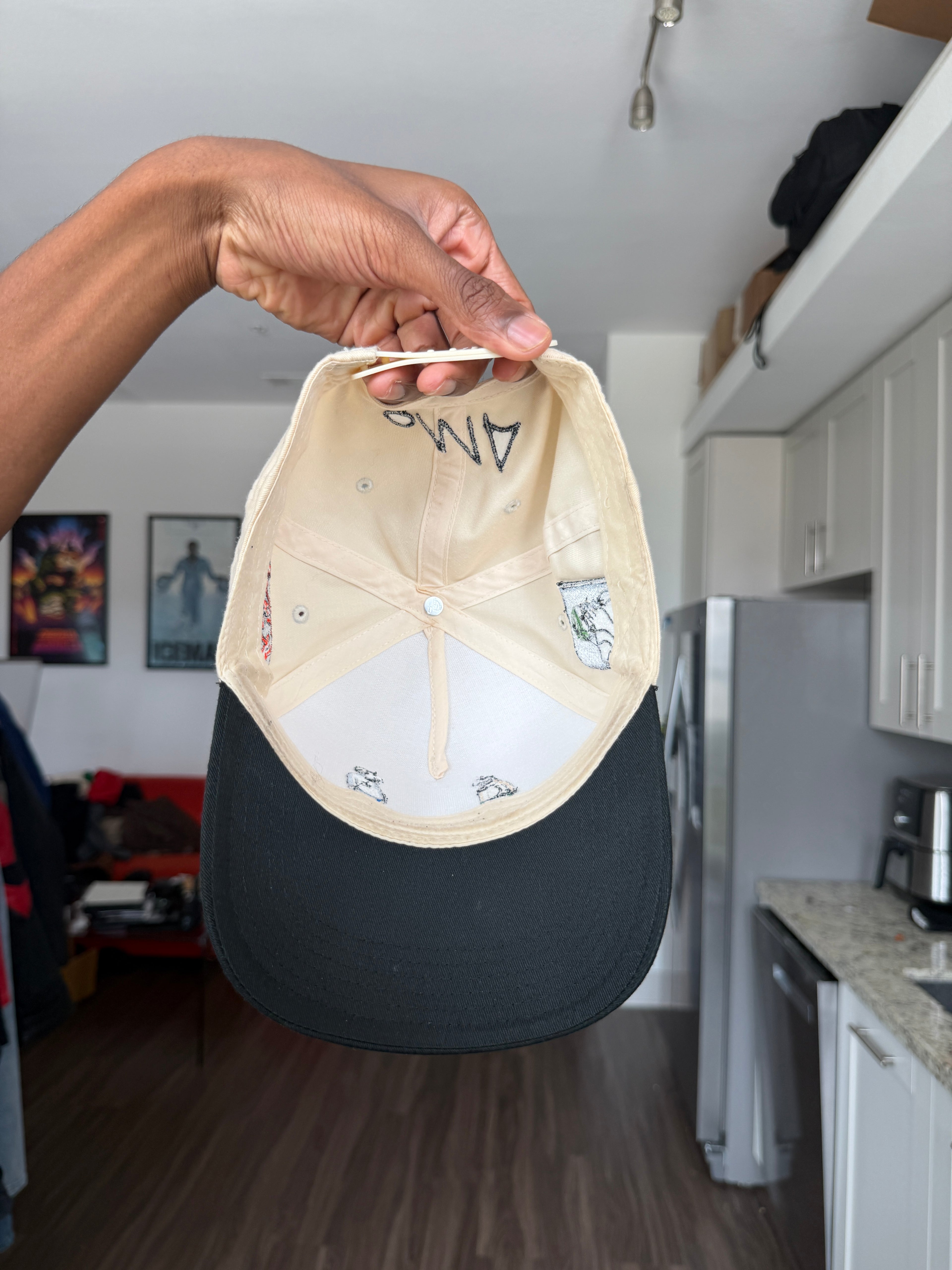 OMA Cream & Black Trucker Cap