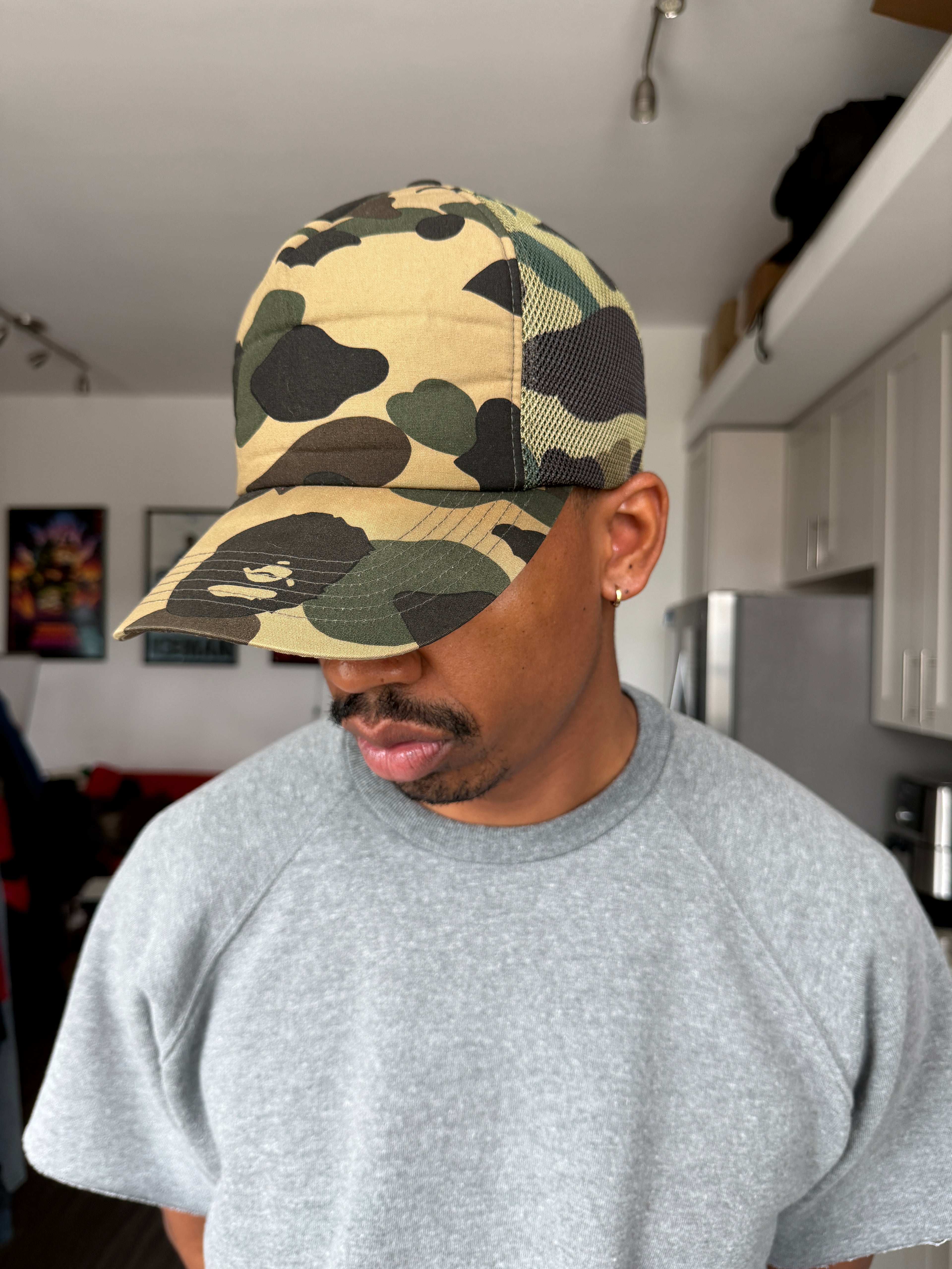 Vintage BAPE Camo Trucker Hat
