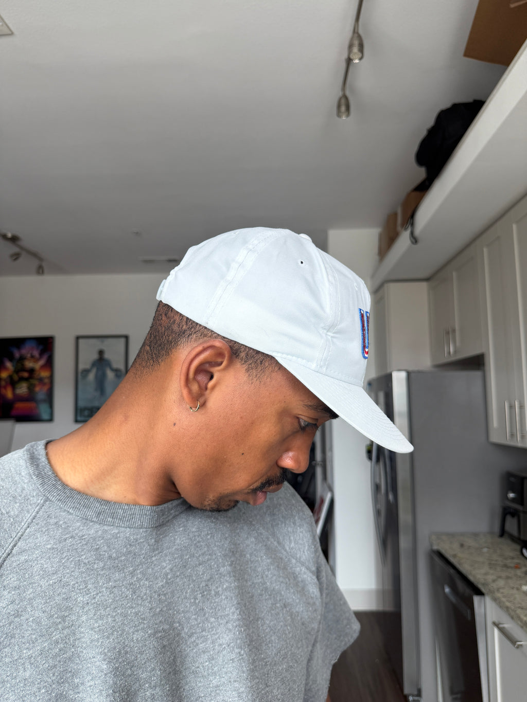 Vintage USA White Baseball Cap