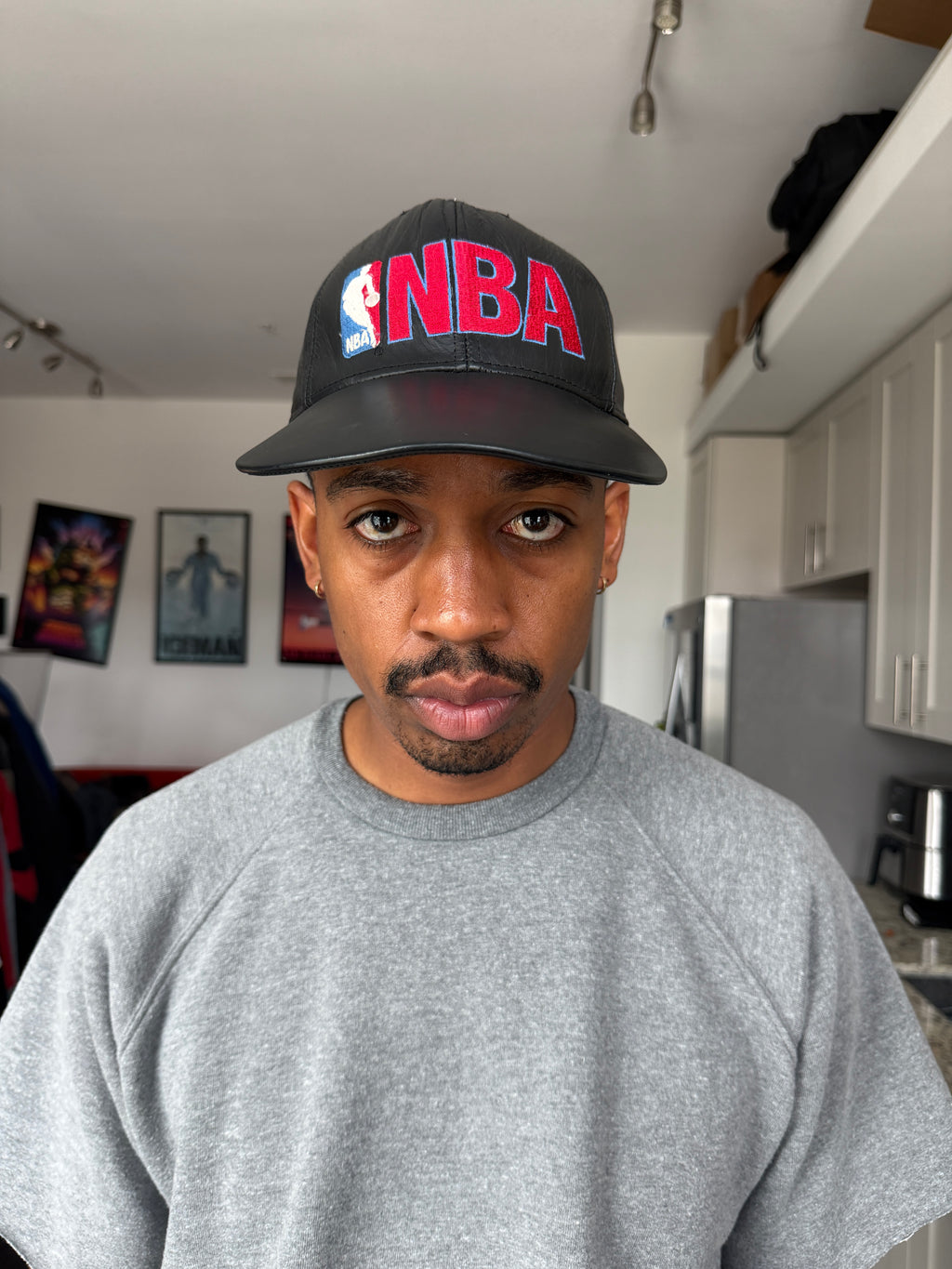 Vintage Jeff Hamilton NBA Leather Cap