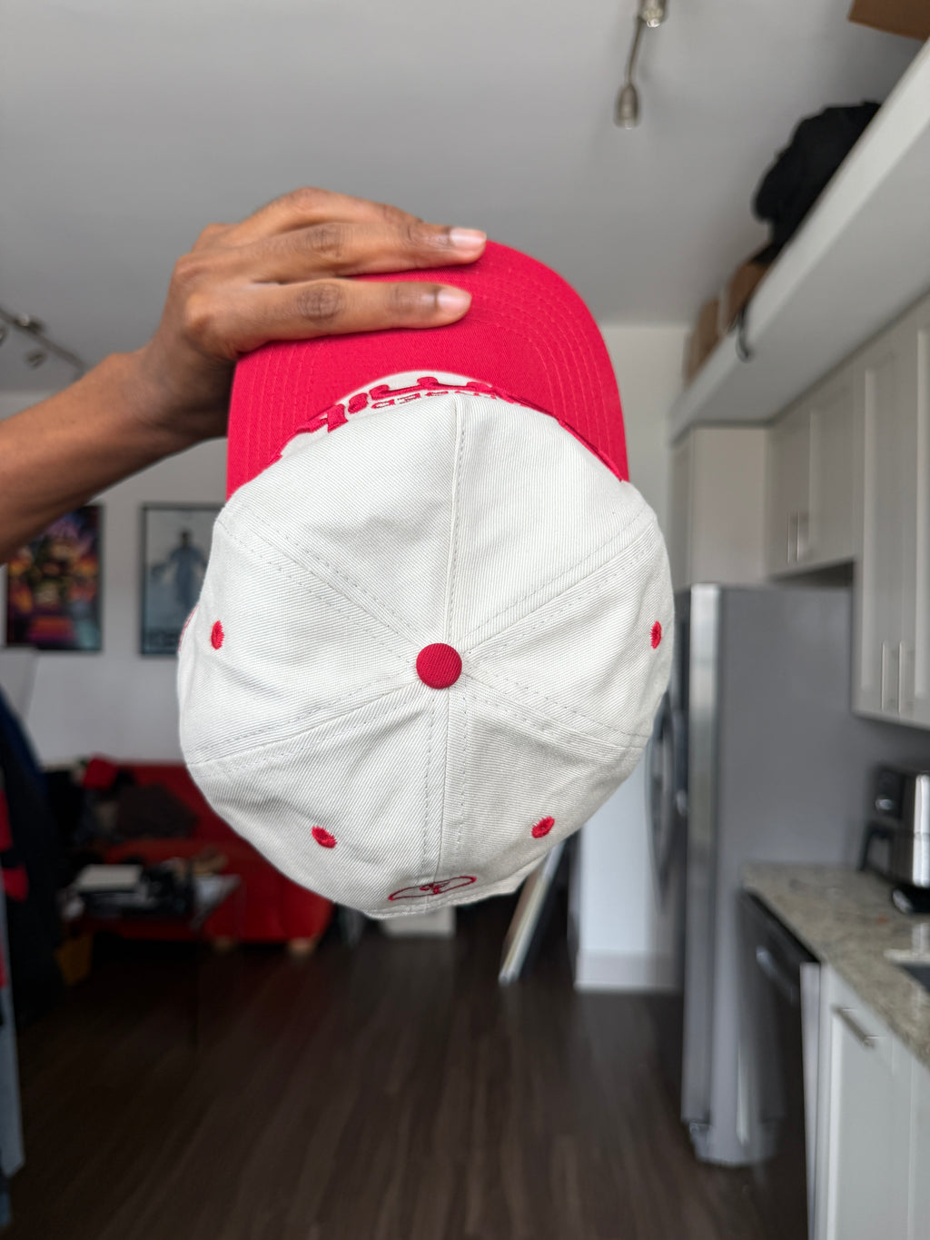 Extended Family Red Two-Panel Snapback