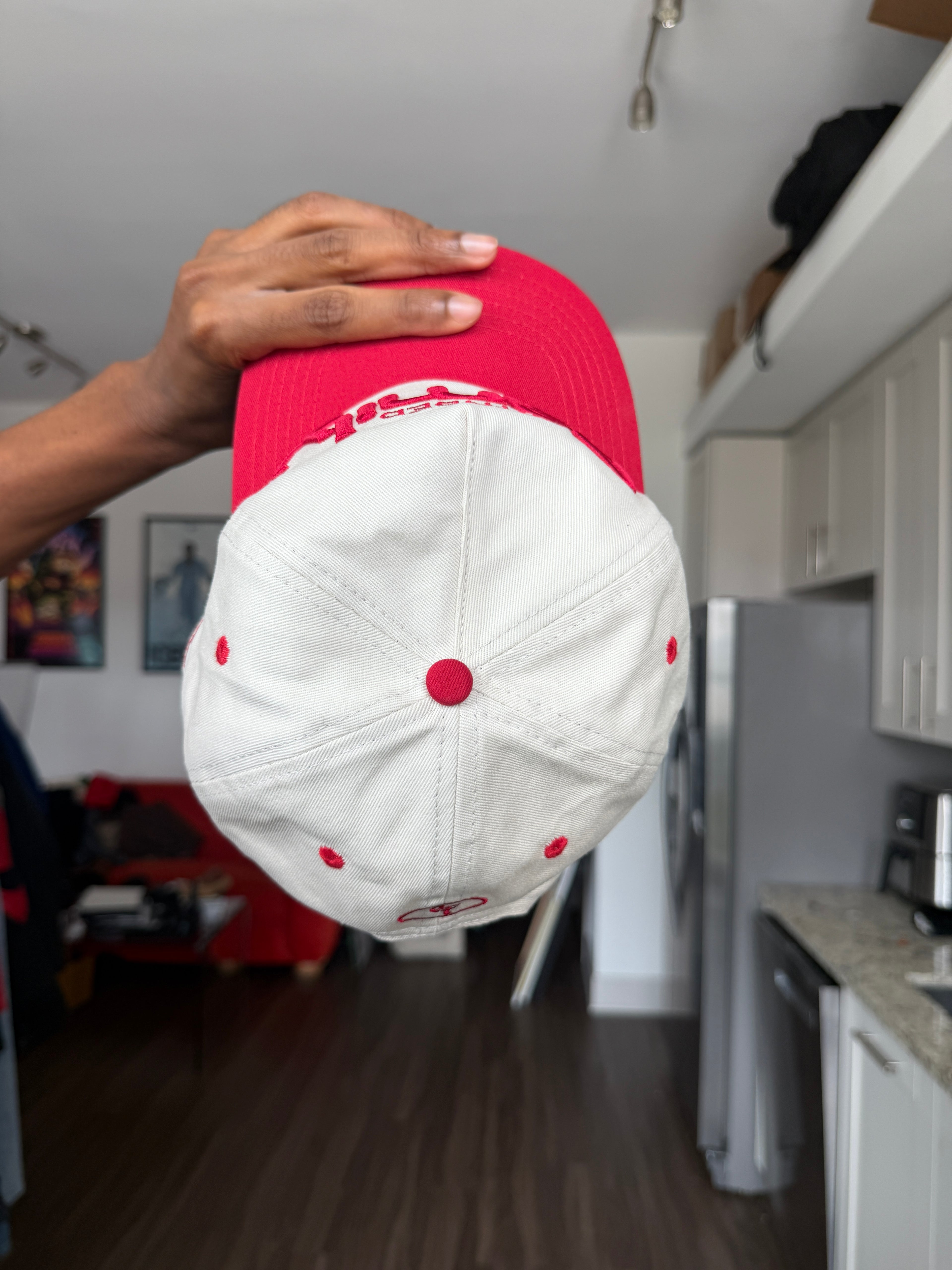 Extended Family Red Two-Panel Snapback