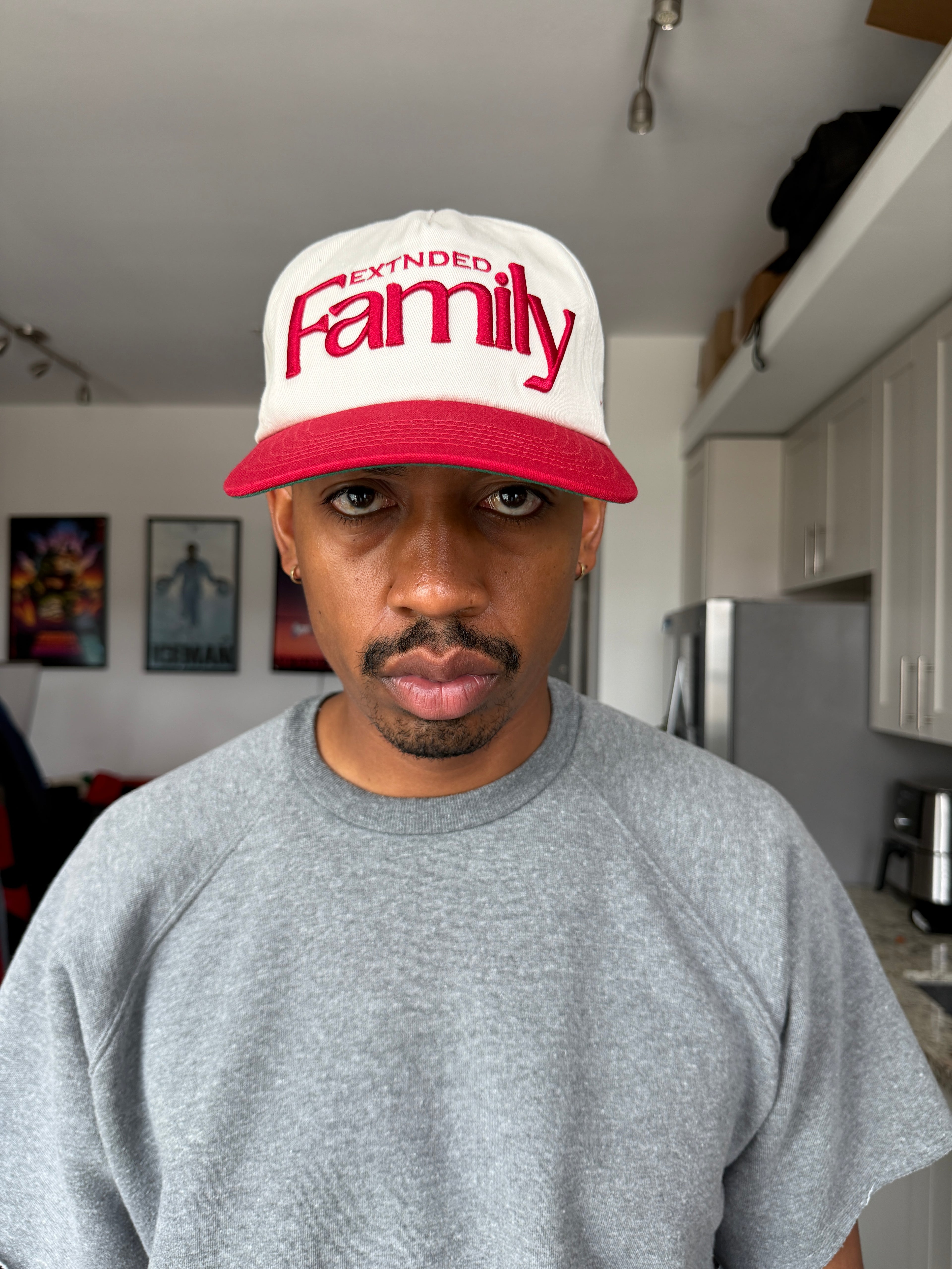 Extended Family Red Two-Panel Snapback
