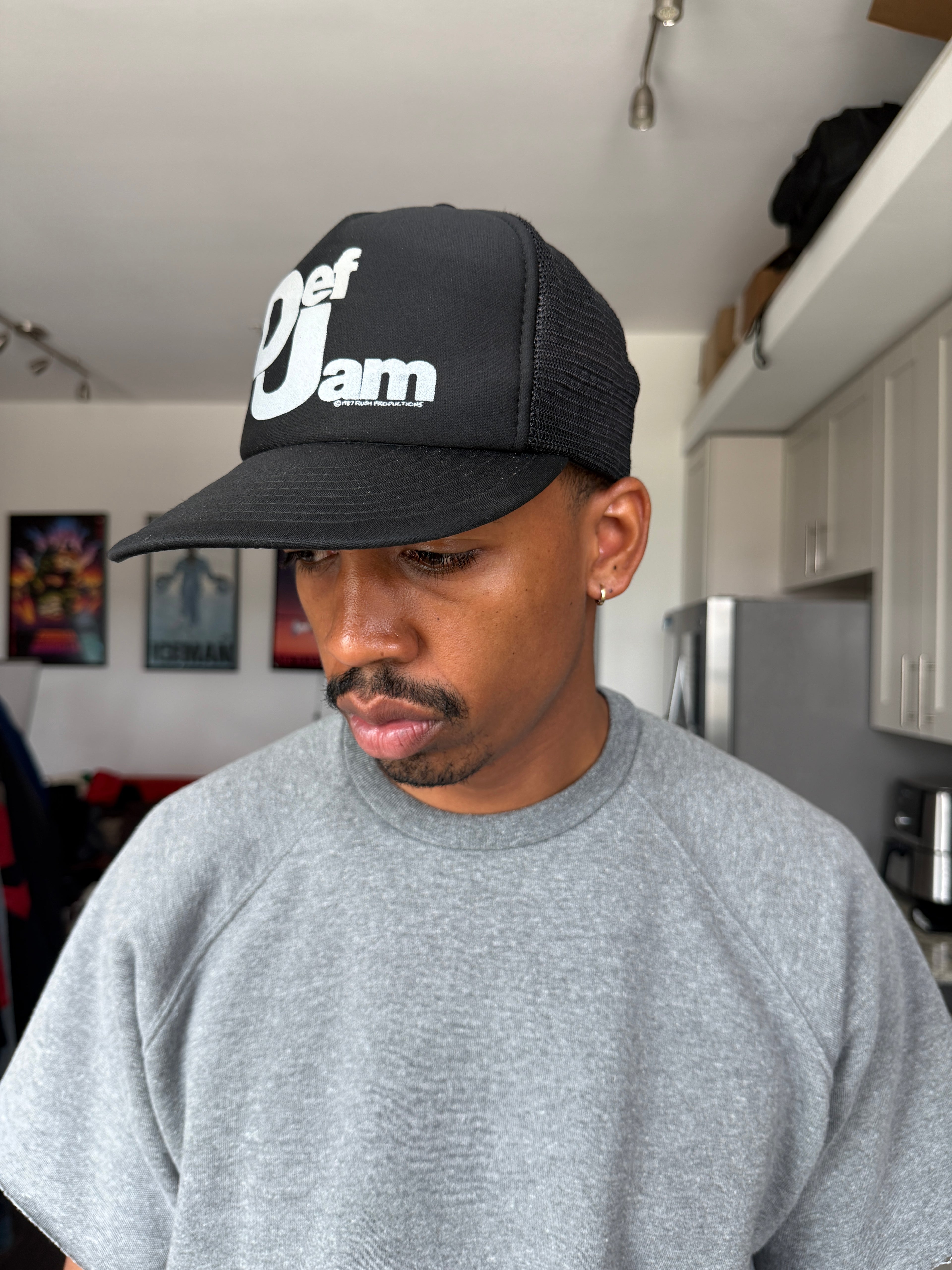 Vintage Def Jam Records Black Trucker Cap