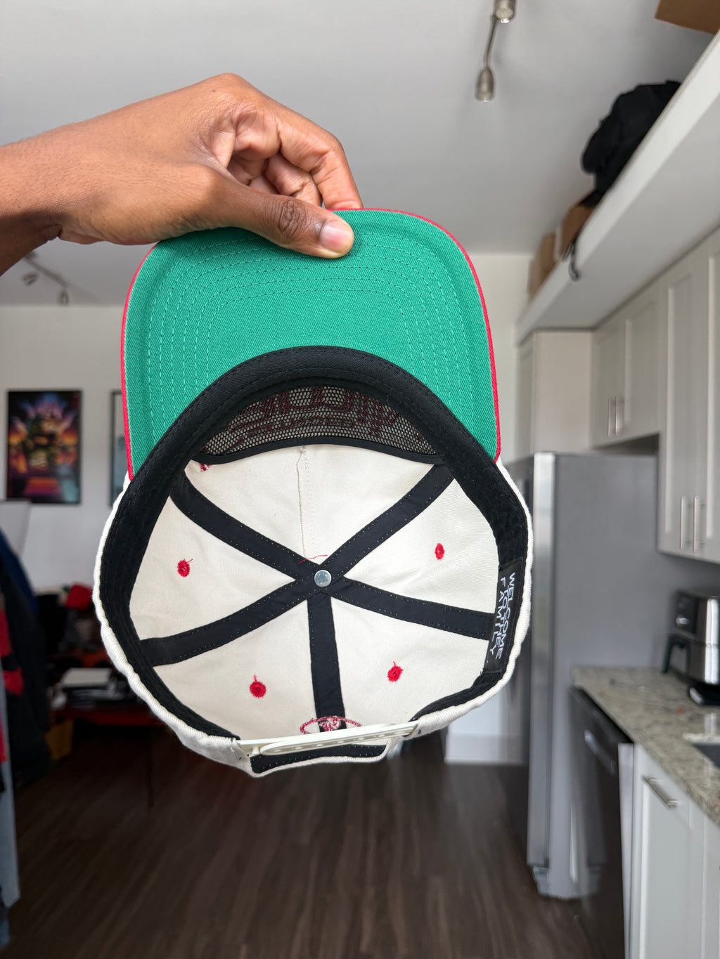 Extended Family Red Two-Panel Snapback