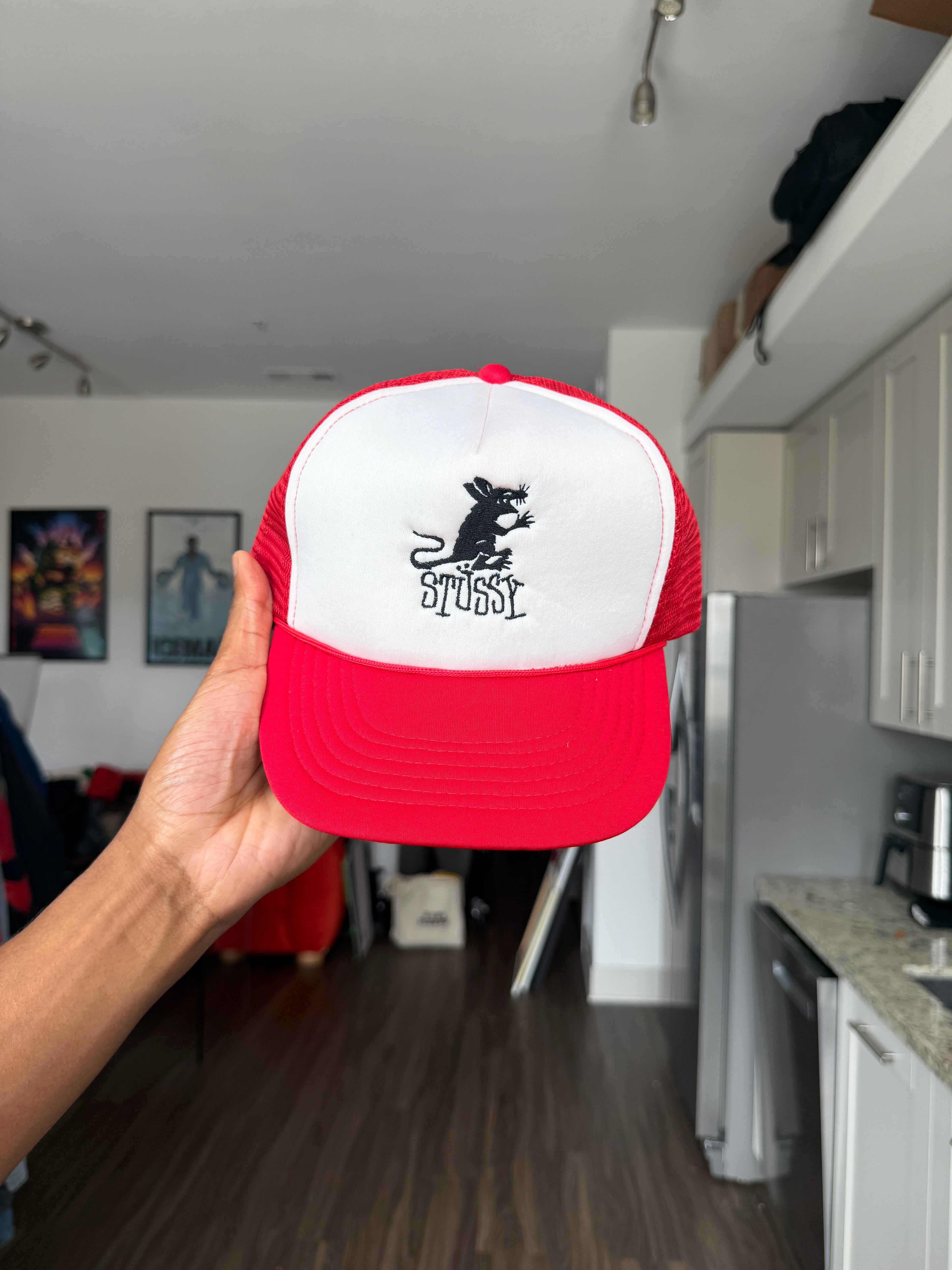Stüssy Red & White Trucker Cap