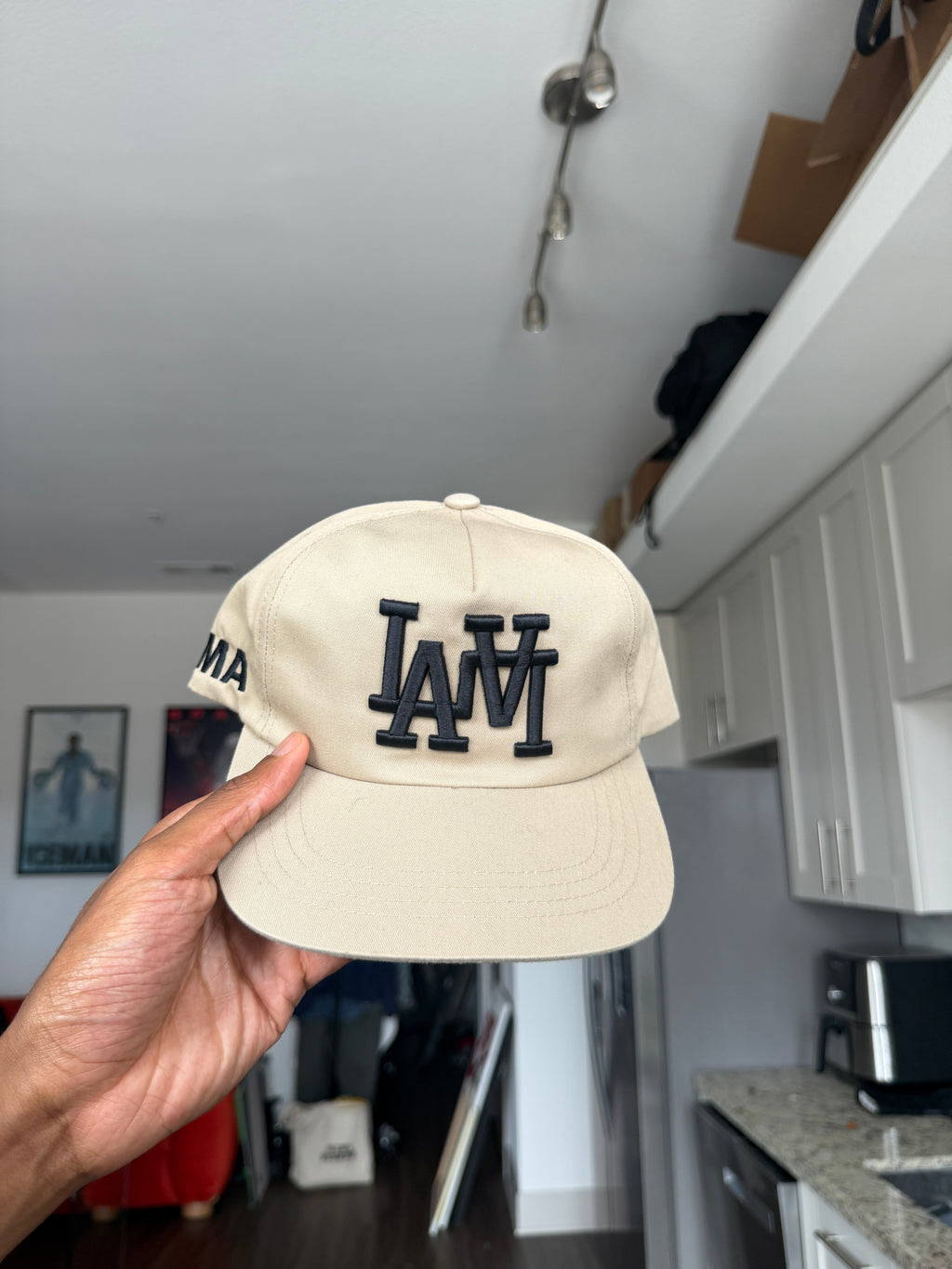 LA Dodgers Double Logo Cream & Tan Baseball Cap