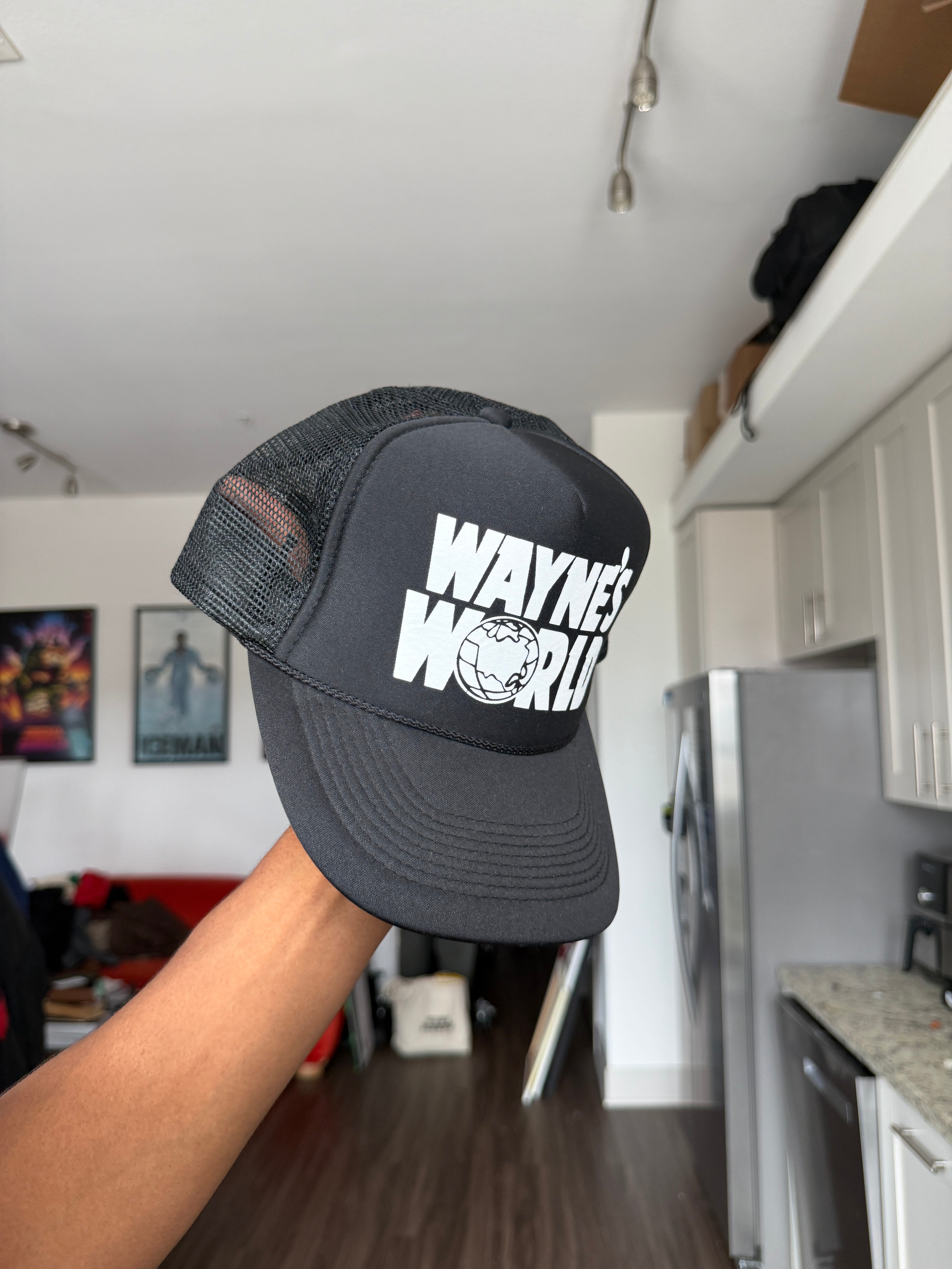 Wayne’s World Black Trucker Cap