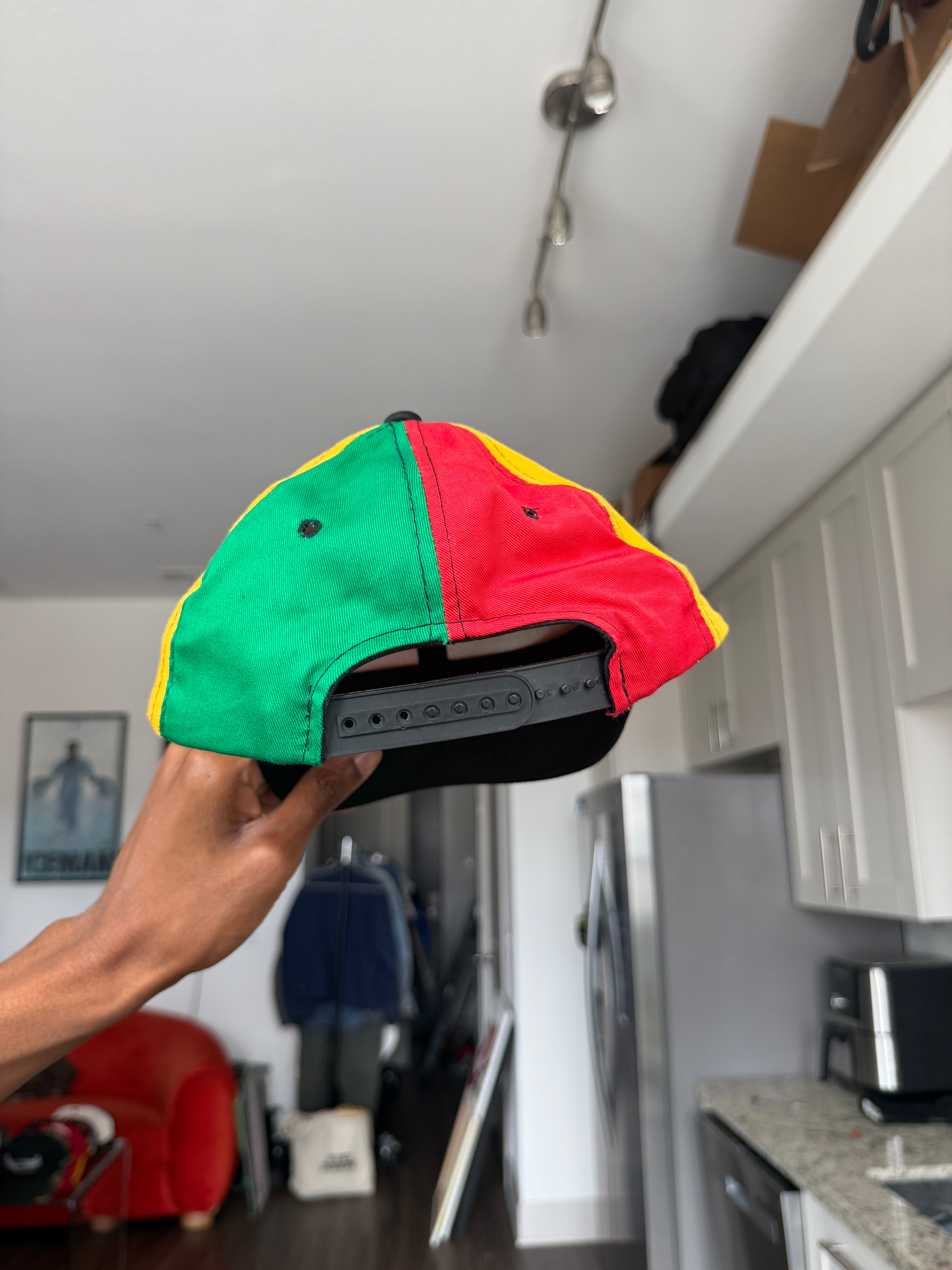 Rasta Red, Green & Yellow Snapback Cap