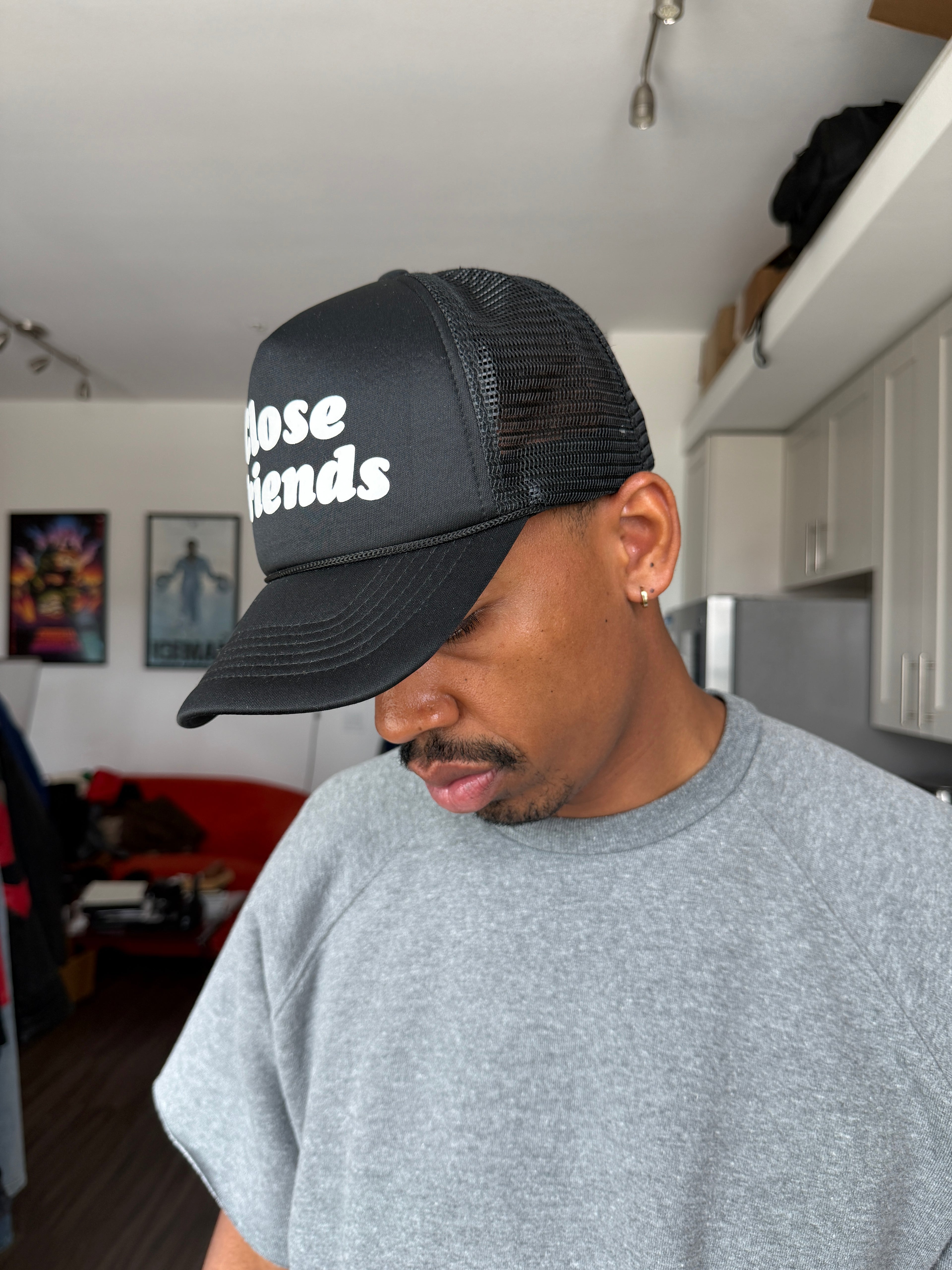 Close Friends Black Trucker Cap
