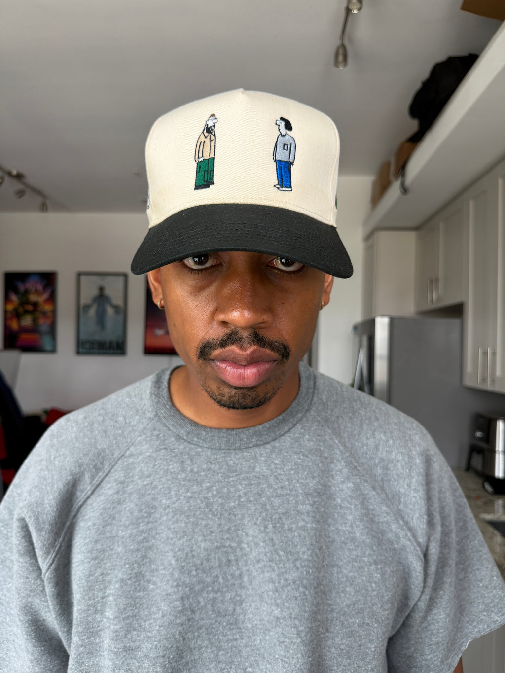OMA Cream & Black Trucker Cap