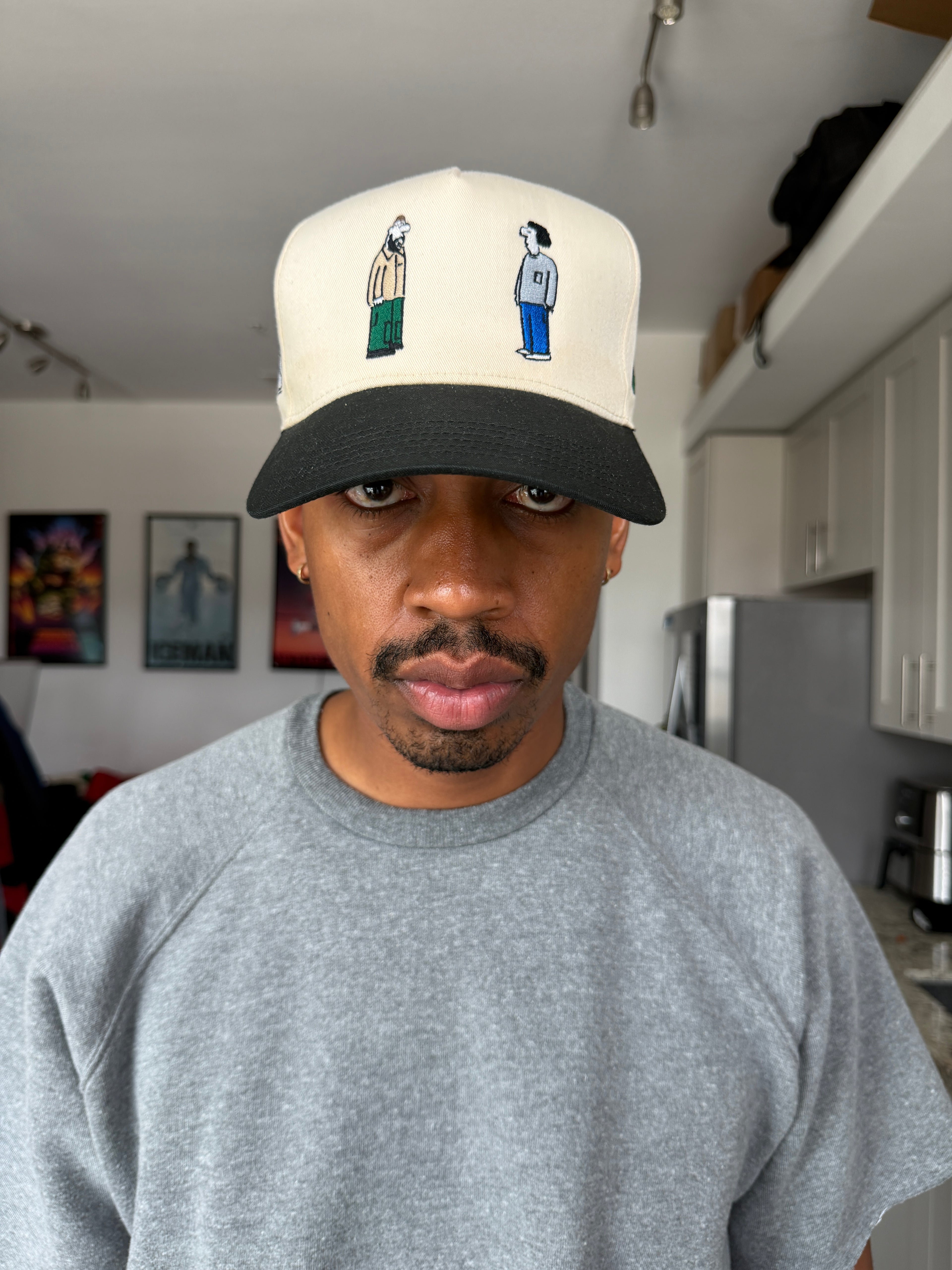 OMA Cream & Black Trucker Cap