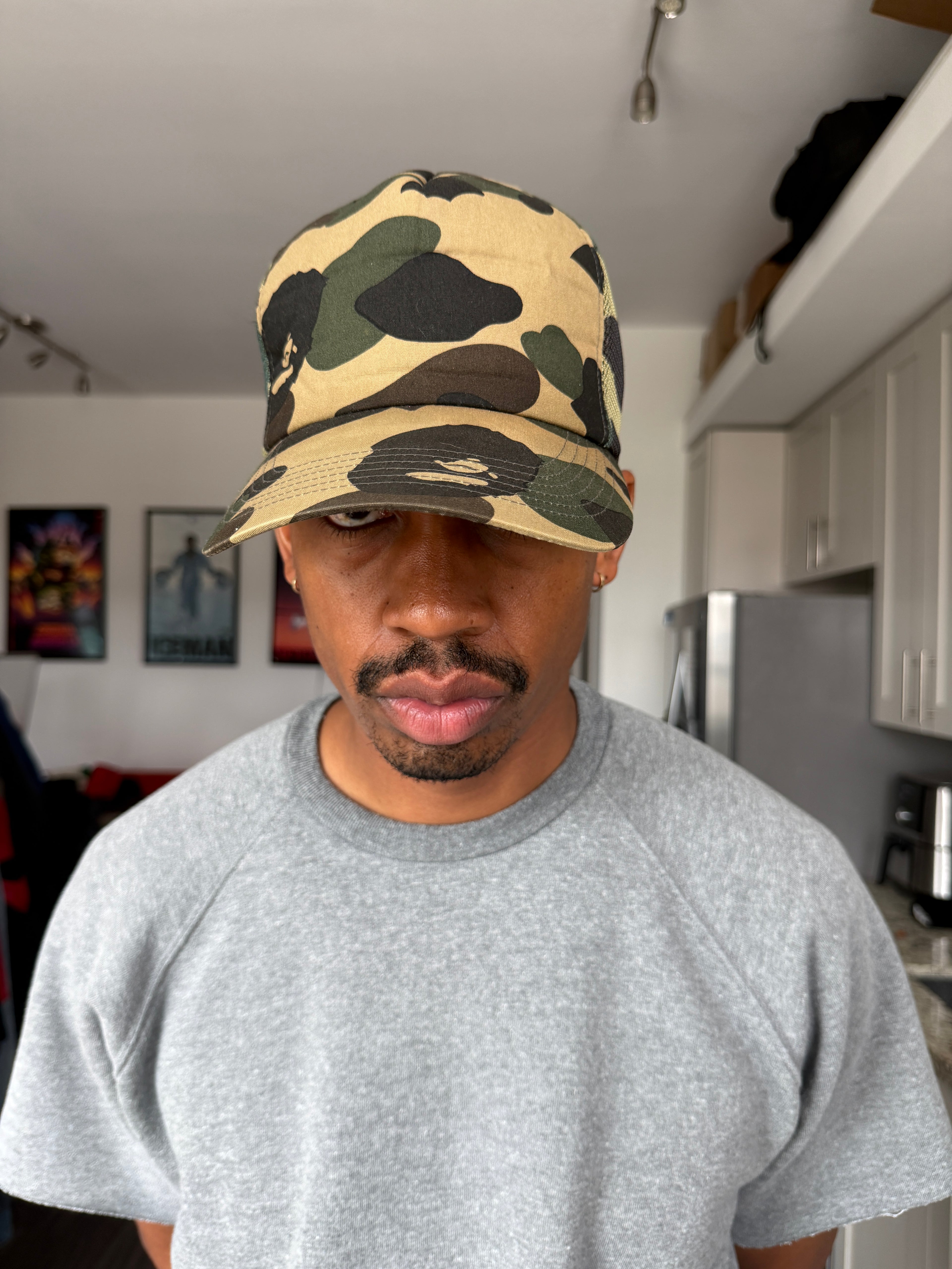 Vintage BAPE Camo Trucker Hat