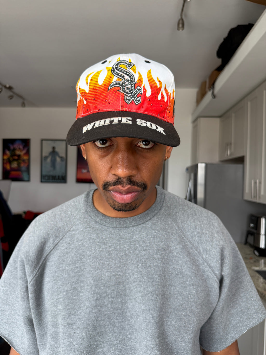 Vintage Chicago White Sox 'Metallic Flames' Snapback